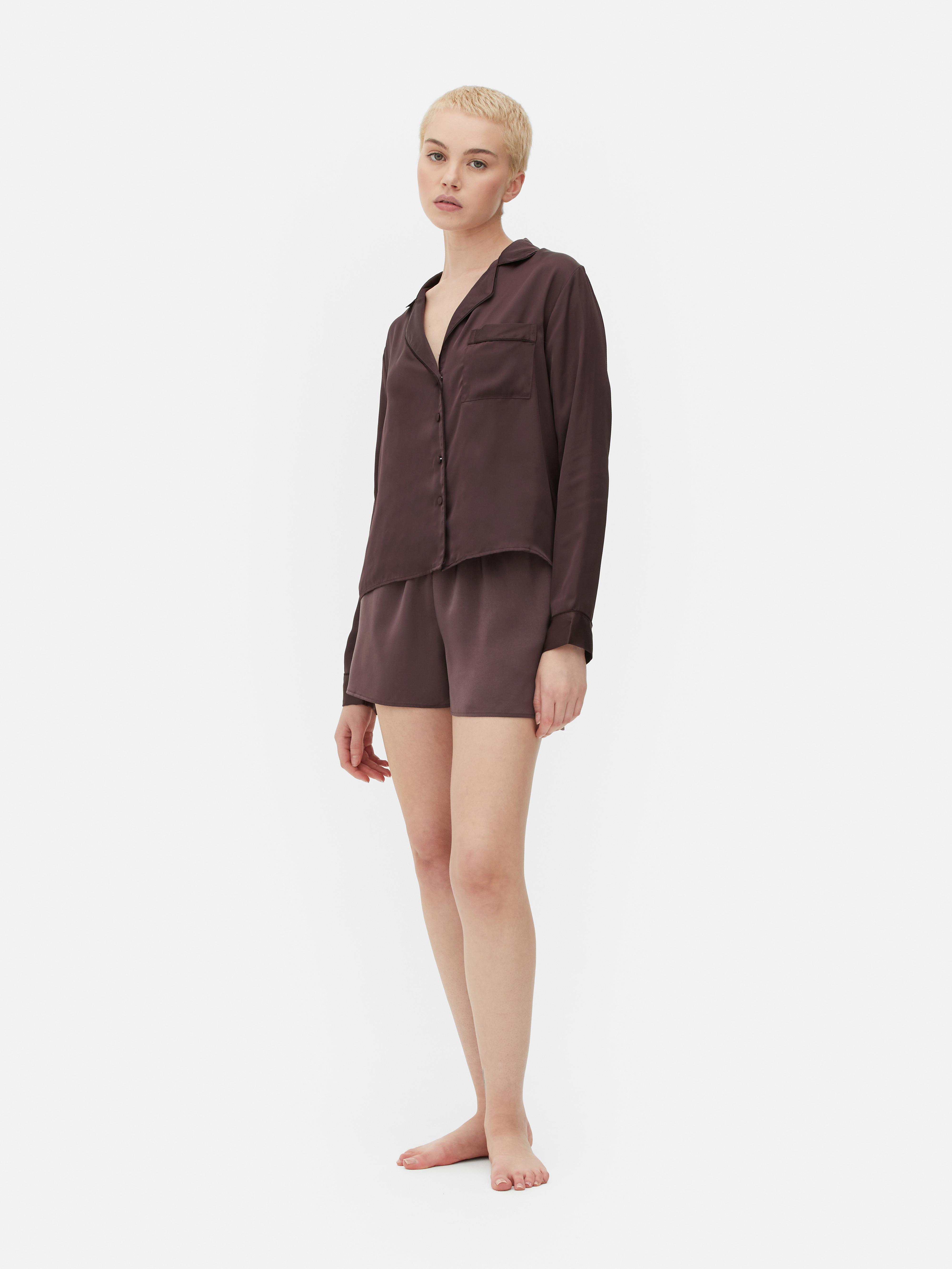 Chemise de pyjama en satin