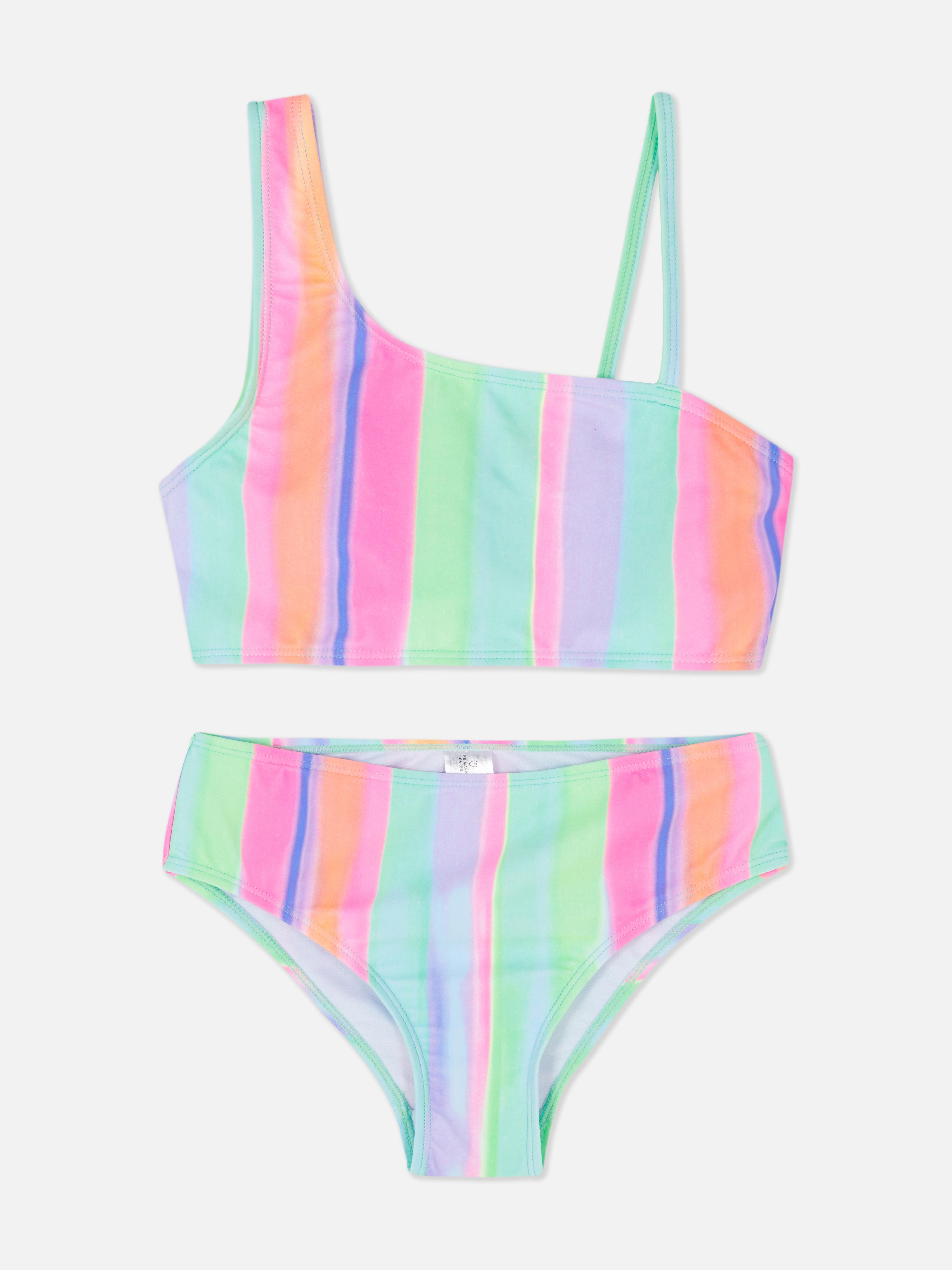 Pastel Striped Bikini