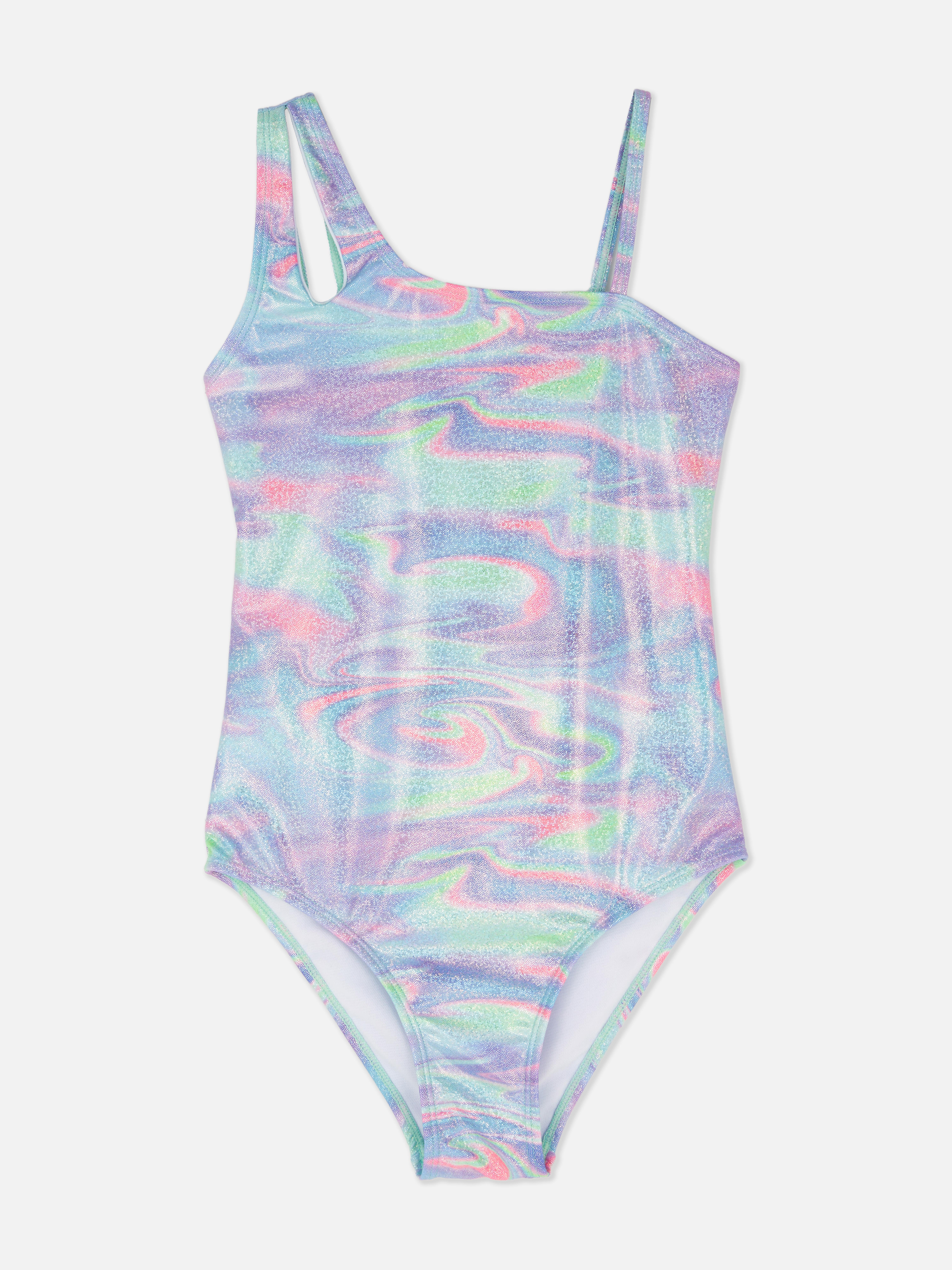 Holographic Print Swimsuit