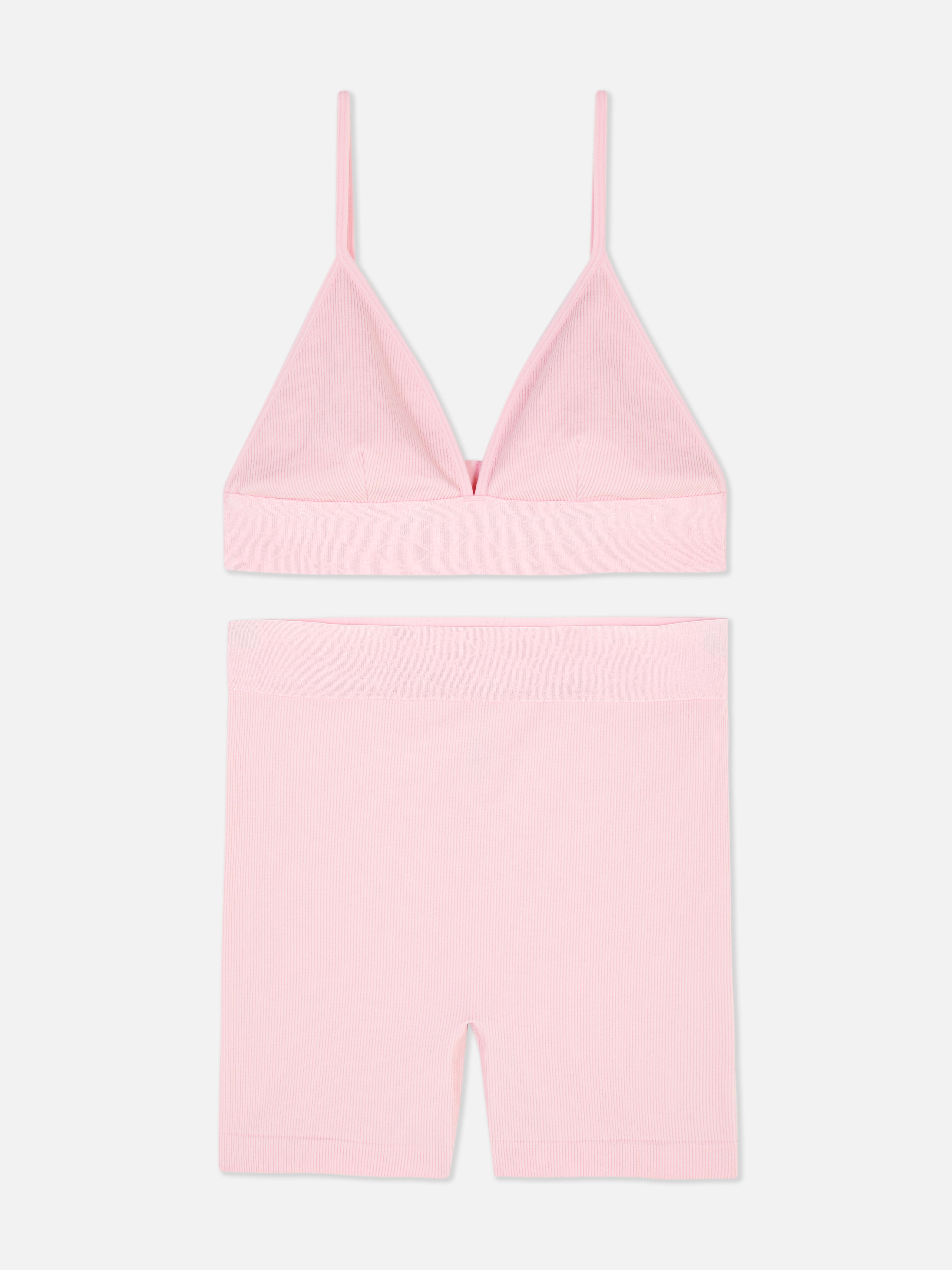 Primark Baby pink bralette with adjustable straps , XS