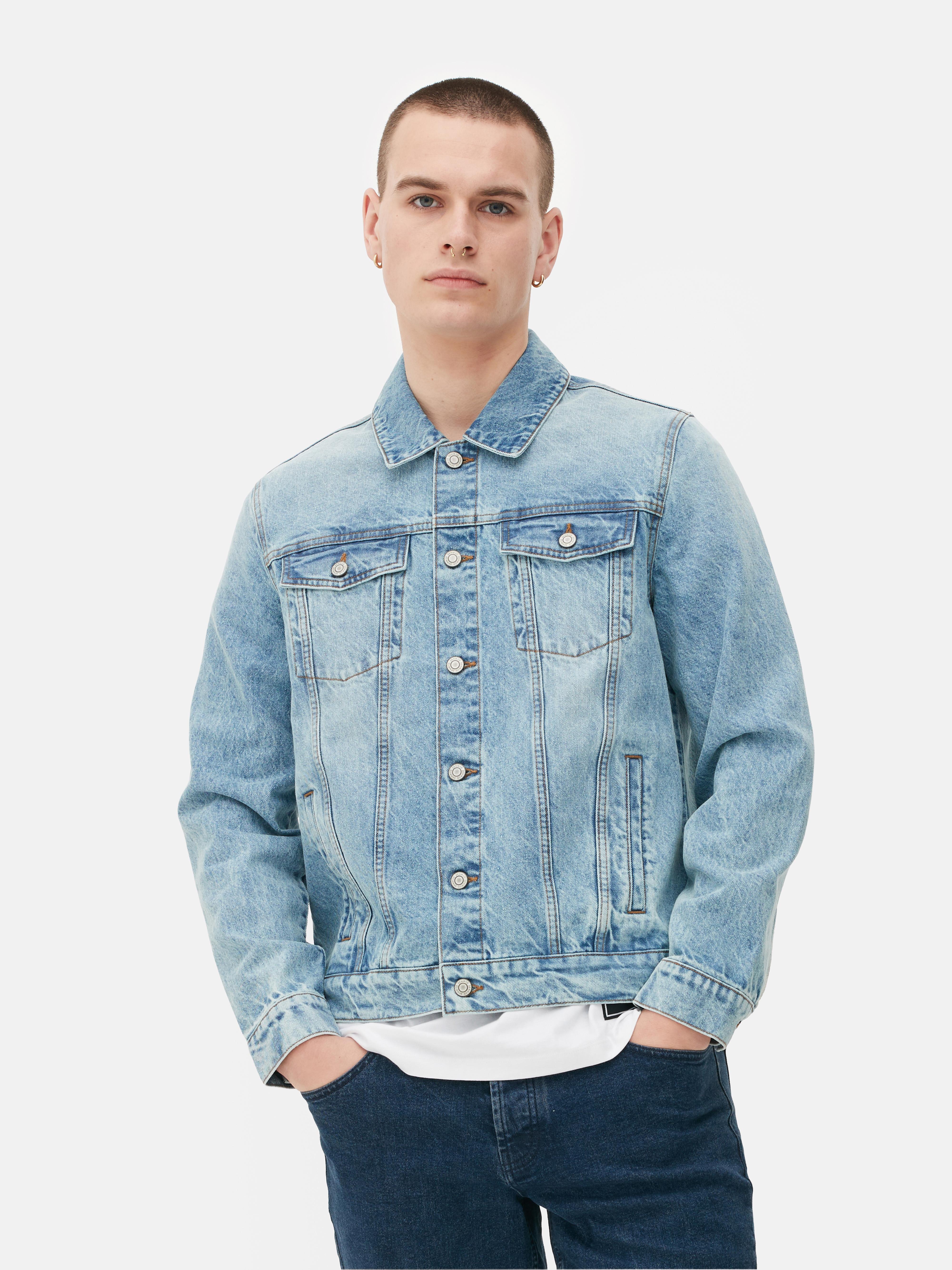 Men's Light Blue Denim Trucker Jacket | Primark