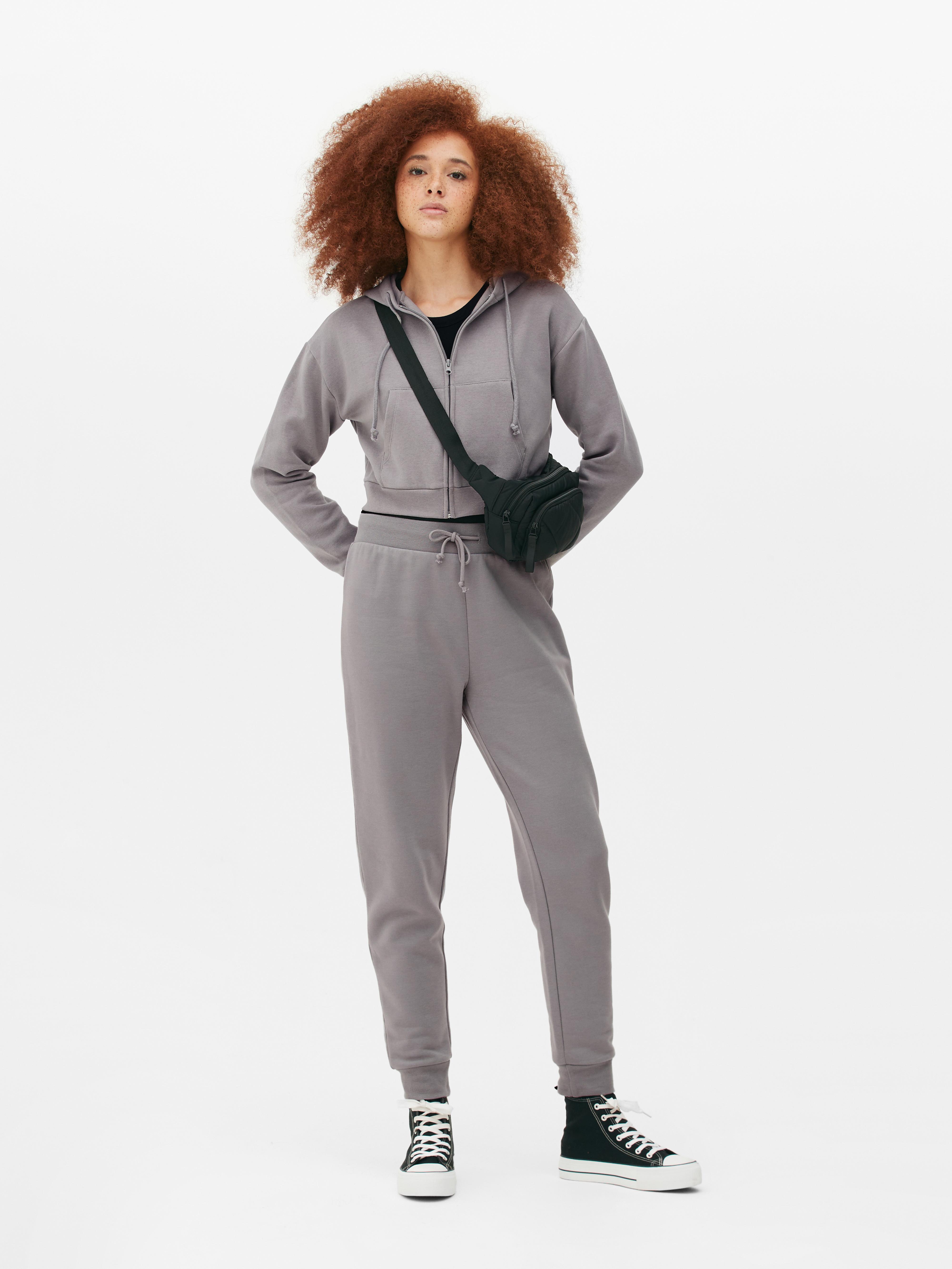 Womens Grey Co-ord Slim Fit Joggers