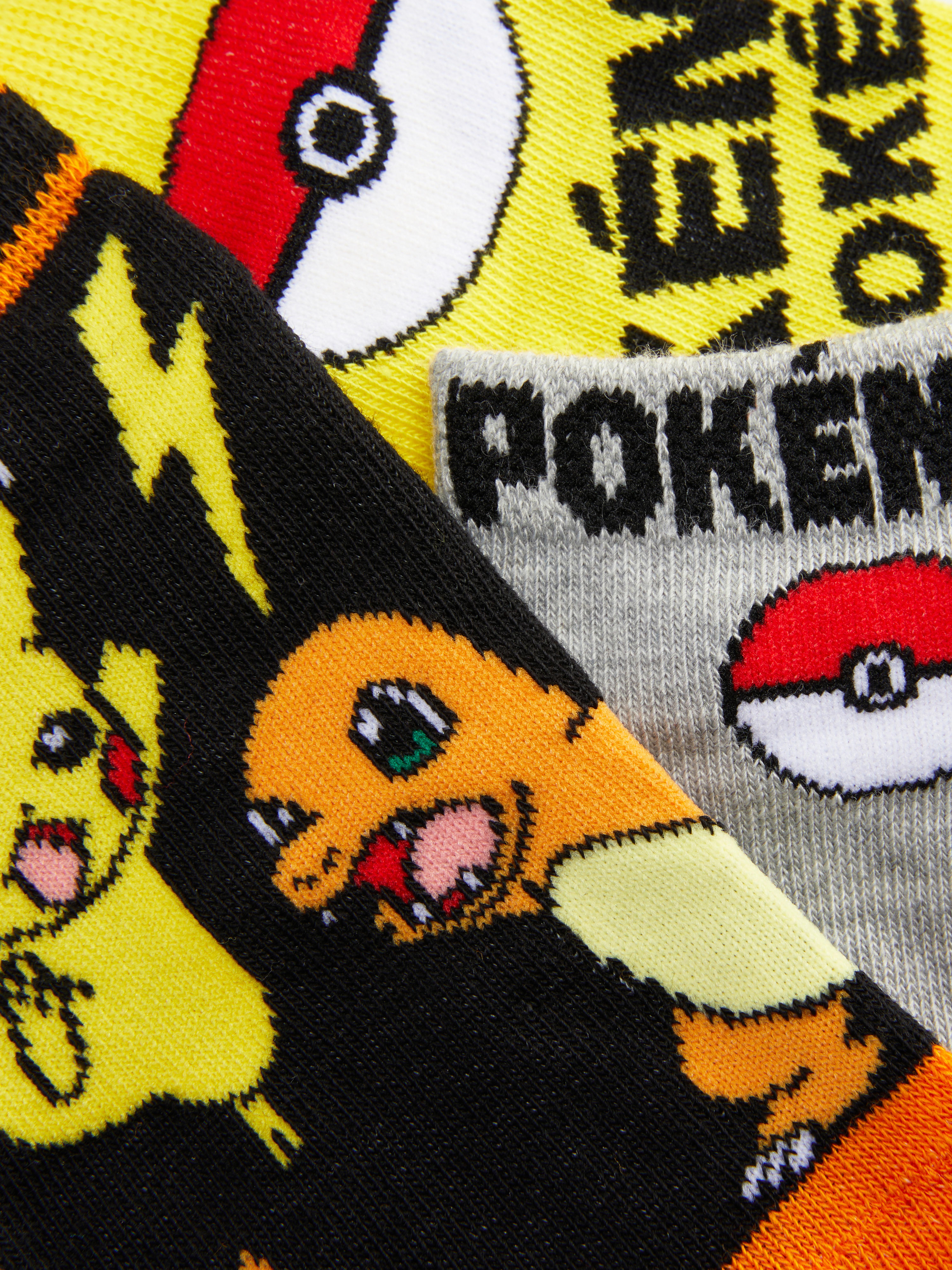 Lot de 3 paires de chaussettes 'Pokemon
