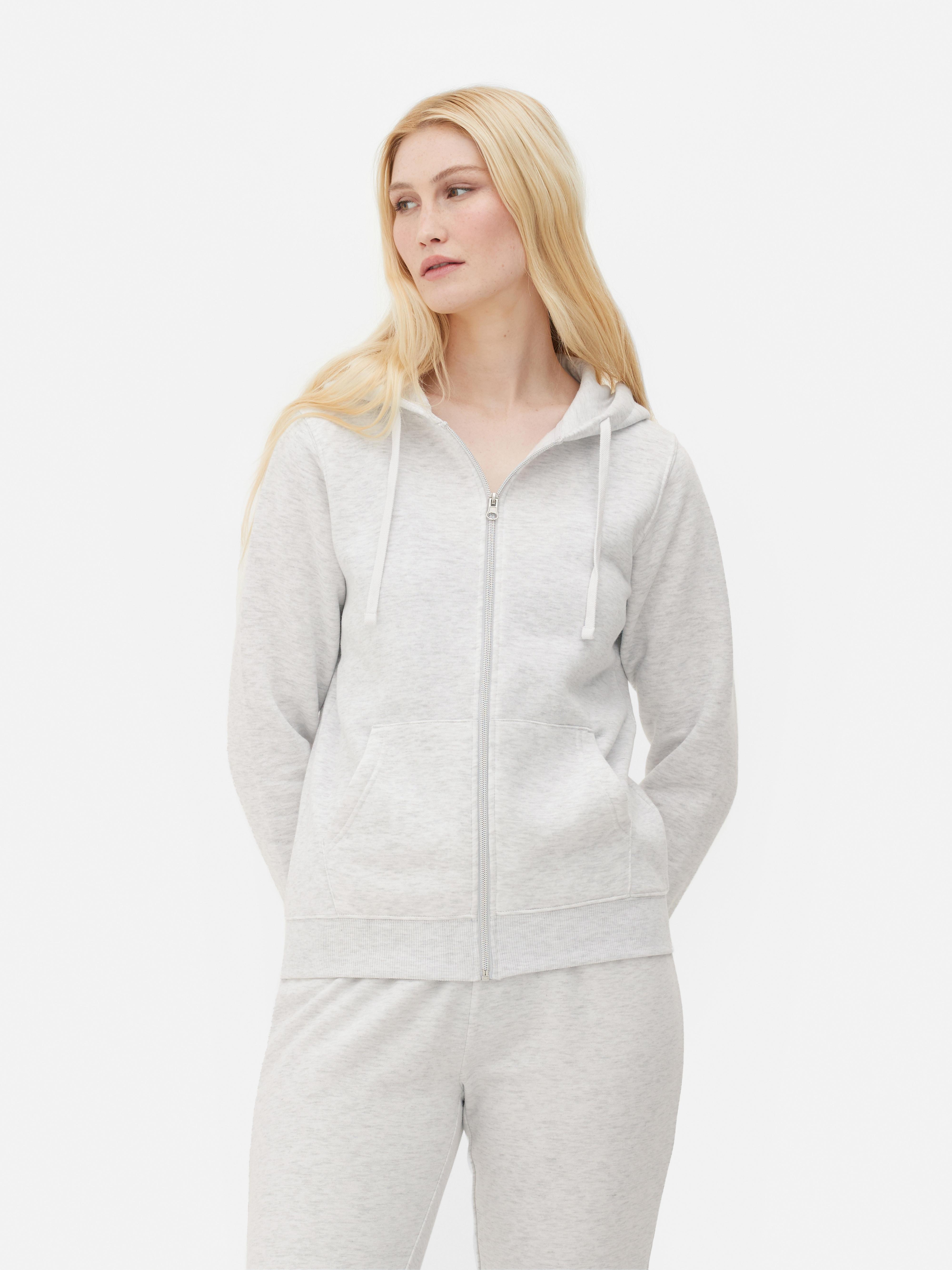 Women's Gray Heather Essential Zip Hoodie | Primark