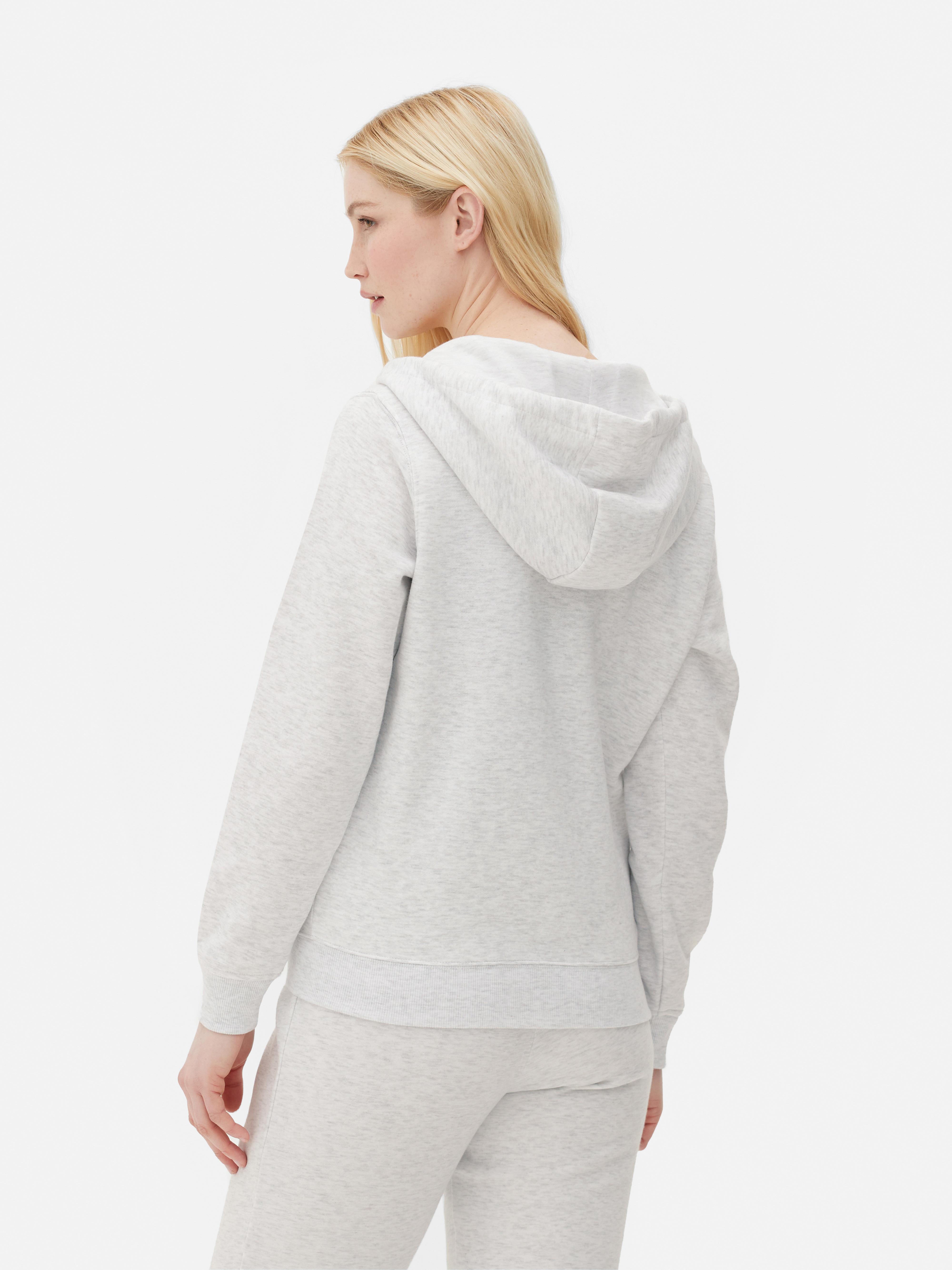 Womens Grey Marl Essential Zip-Through Hoodie | Primark