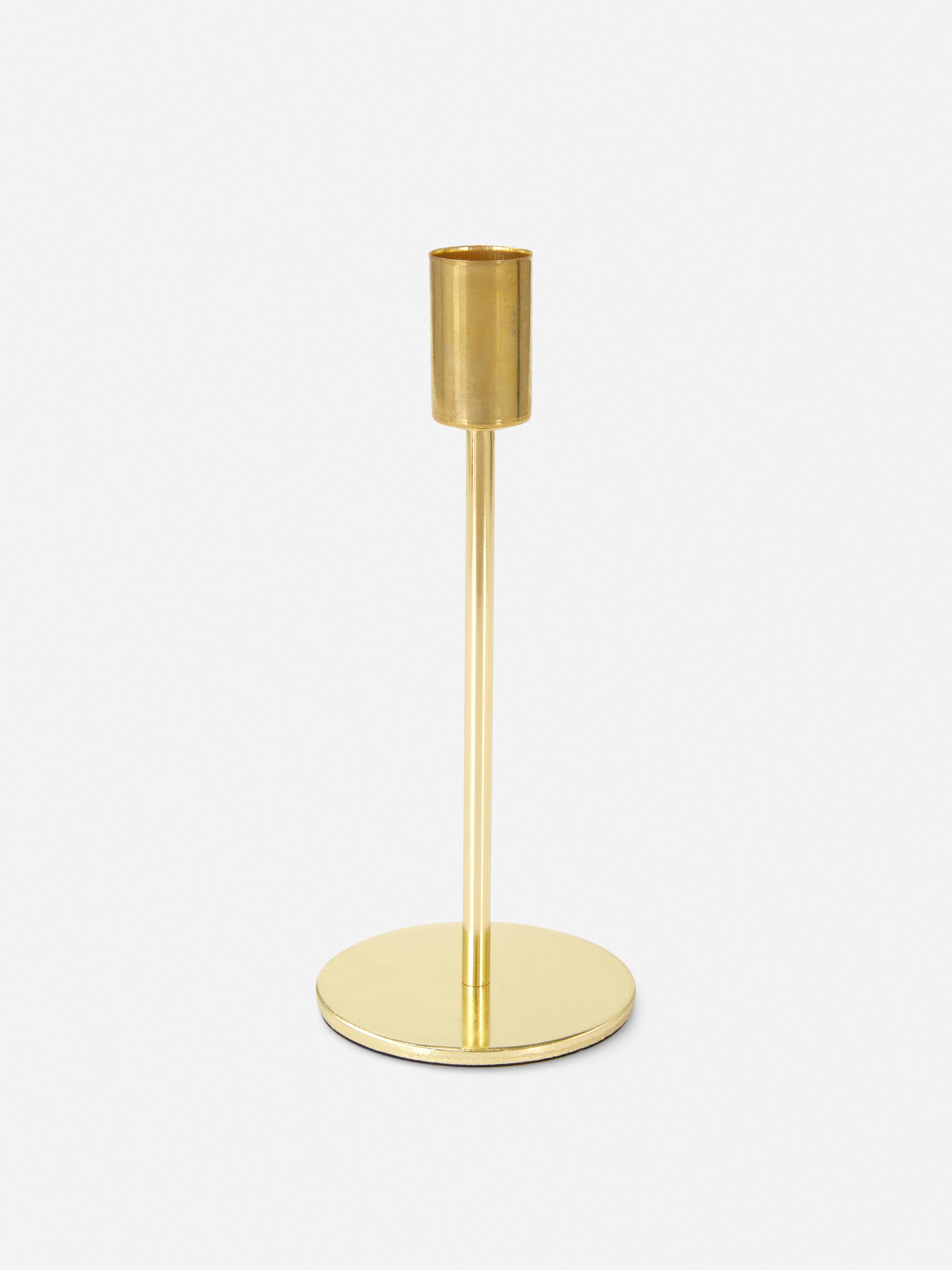 Bougeoir En Métal Laiton En Forme De Pomme De Pin BLOOMINGVILLE - Hauteur 13,5 Cm, Diamètre 5 Cm - Décoration D'intérieur