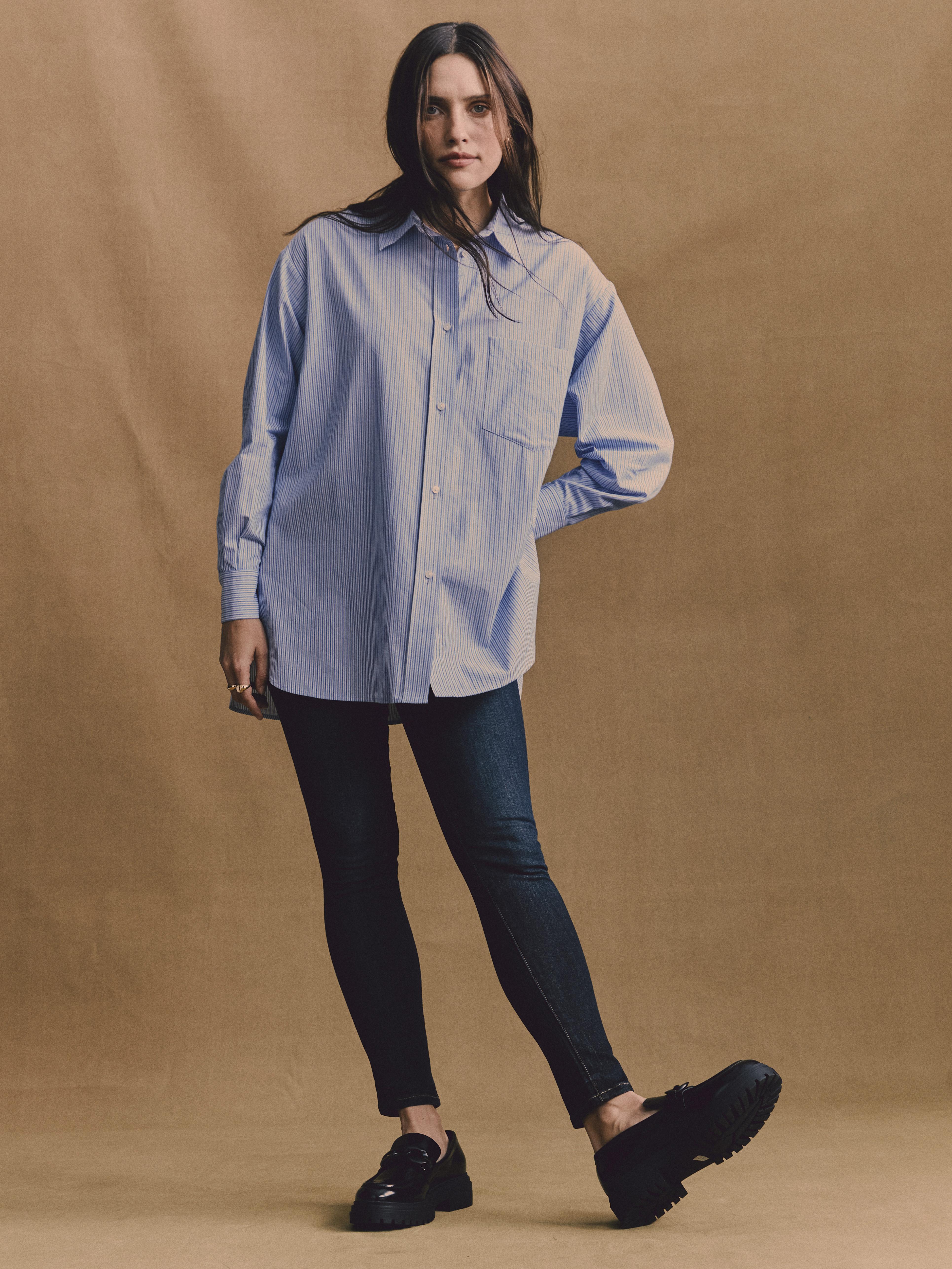 Camicia oversize in popeline The Edit