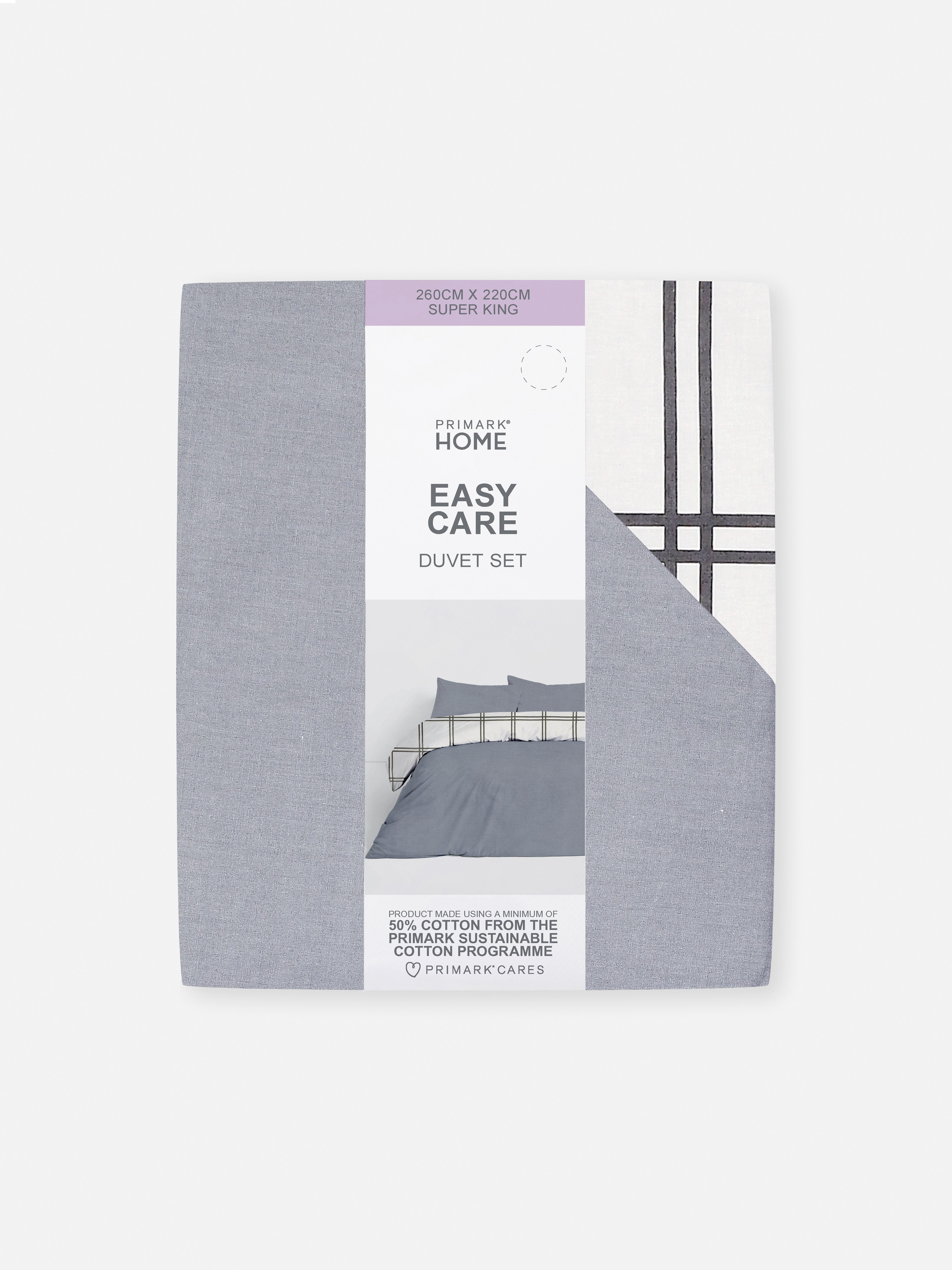 Reversible Super King Duvet Cover Set