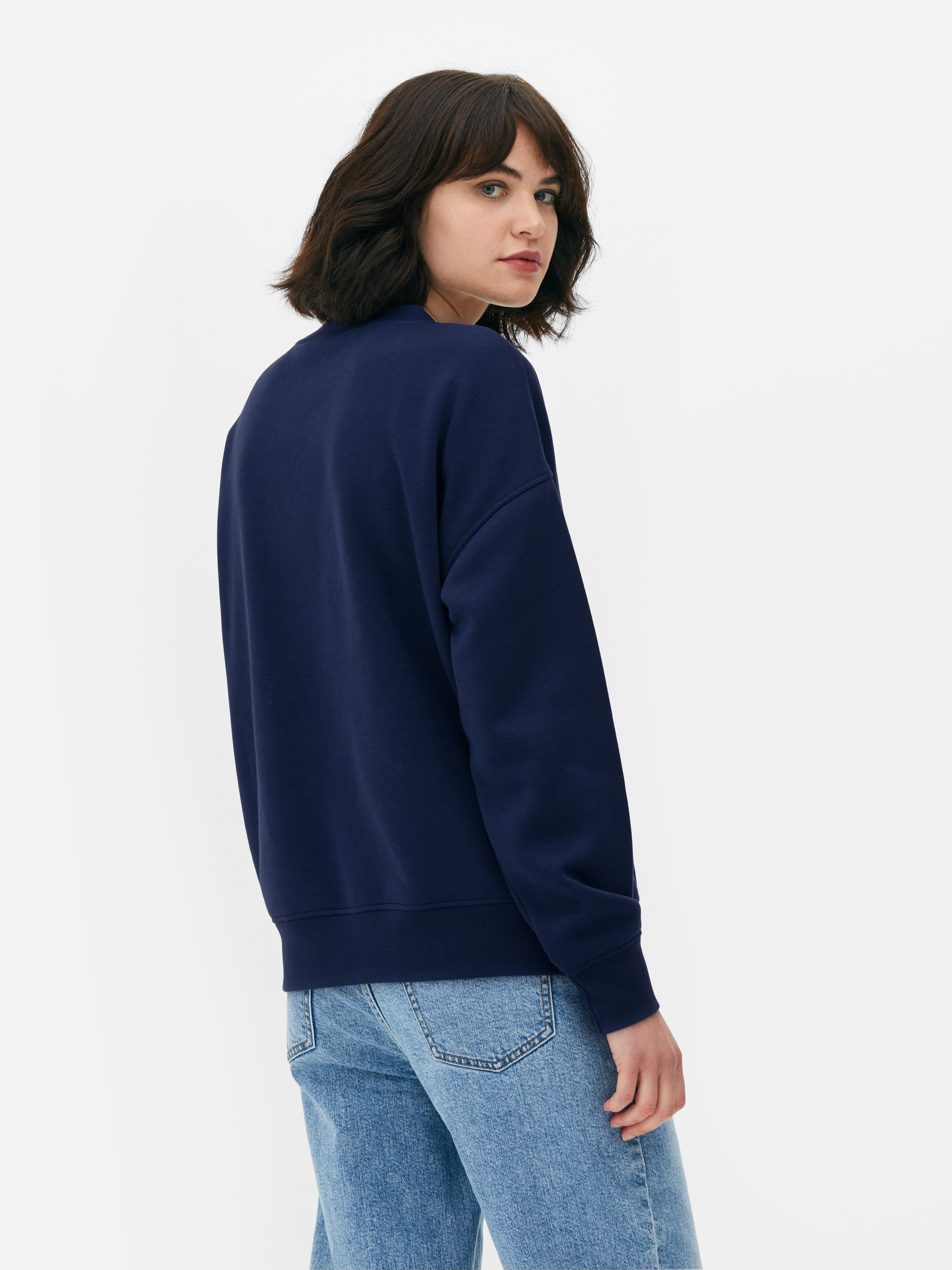 Sweat-shirts Emp Femme  Stitch Assis Bleu • Denklik