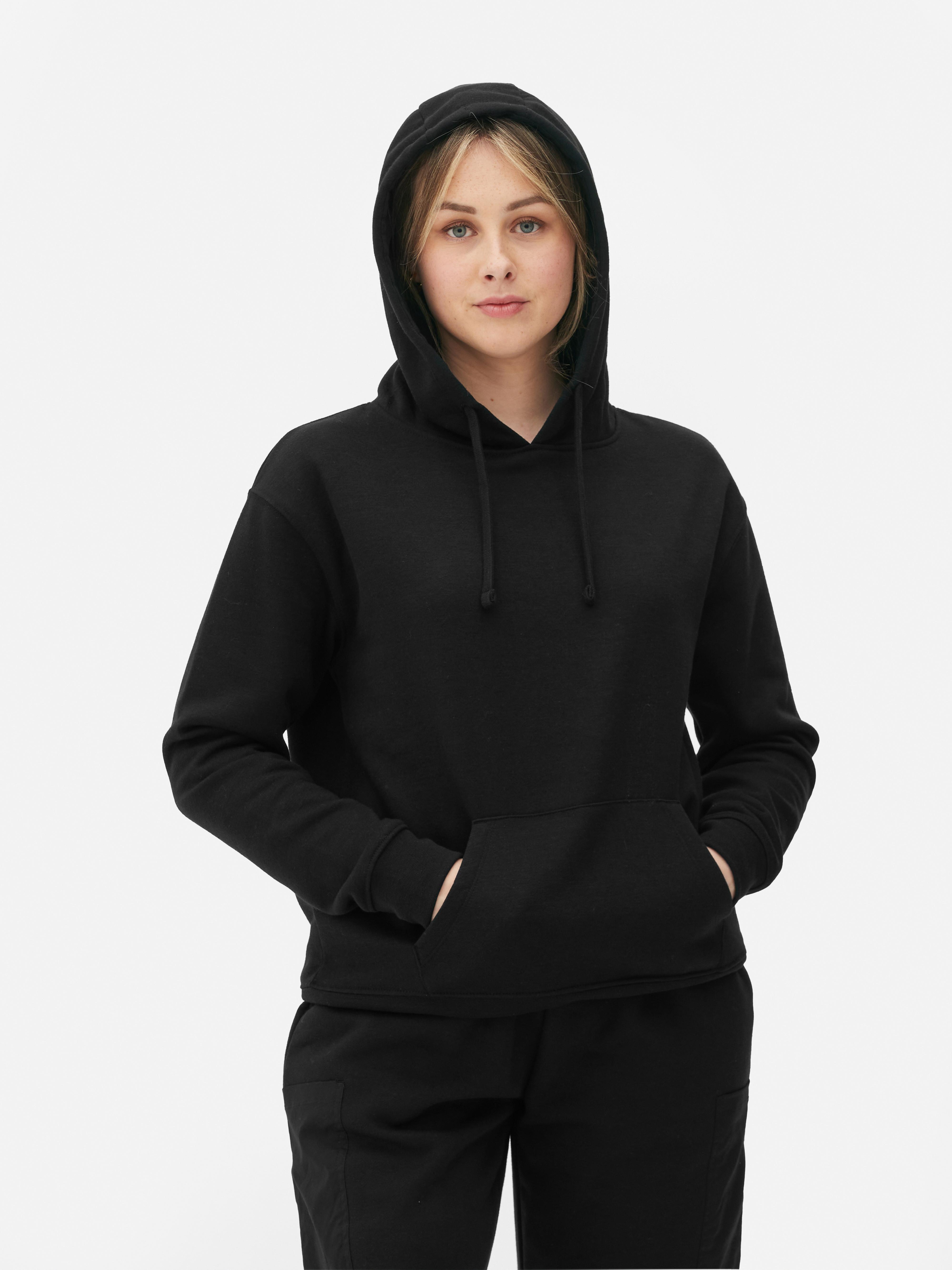 Womens Black Essential Drawstring Hoodie | Primark