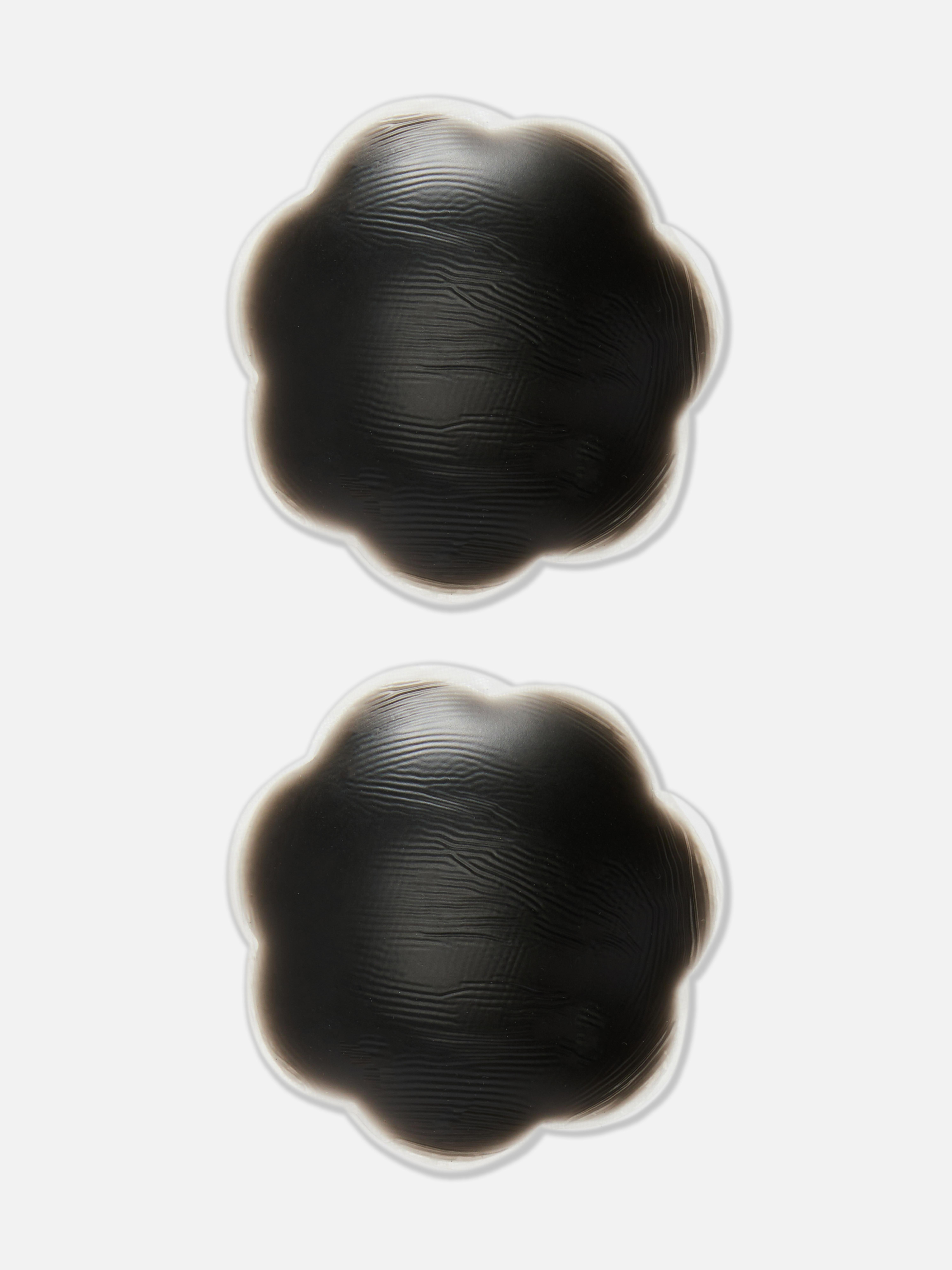 Černé silikonové přelepky ve tvaru květu