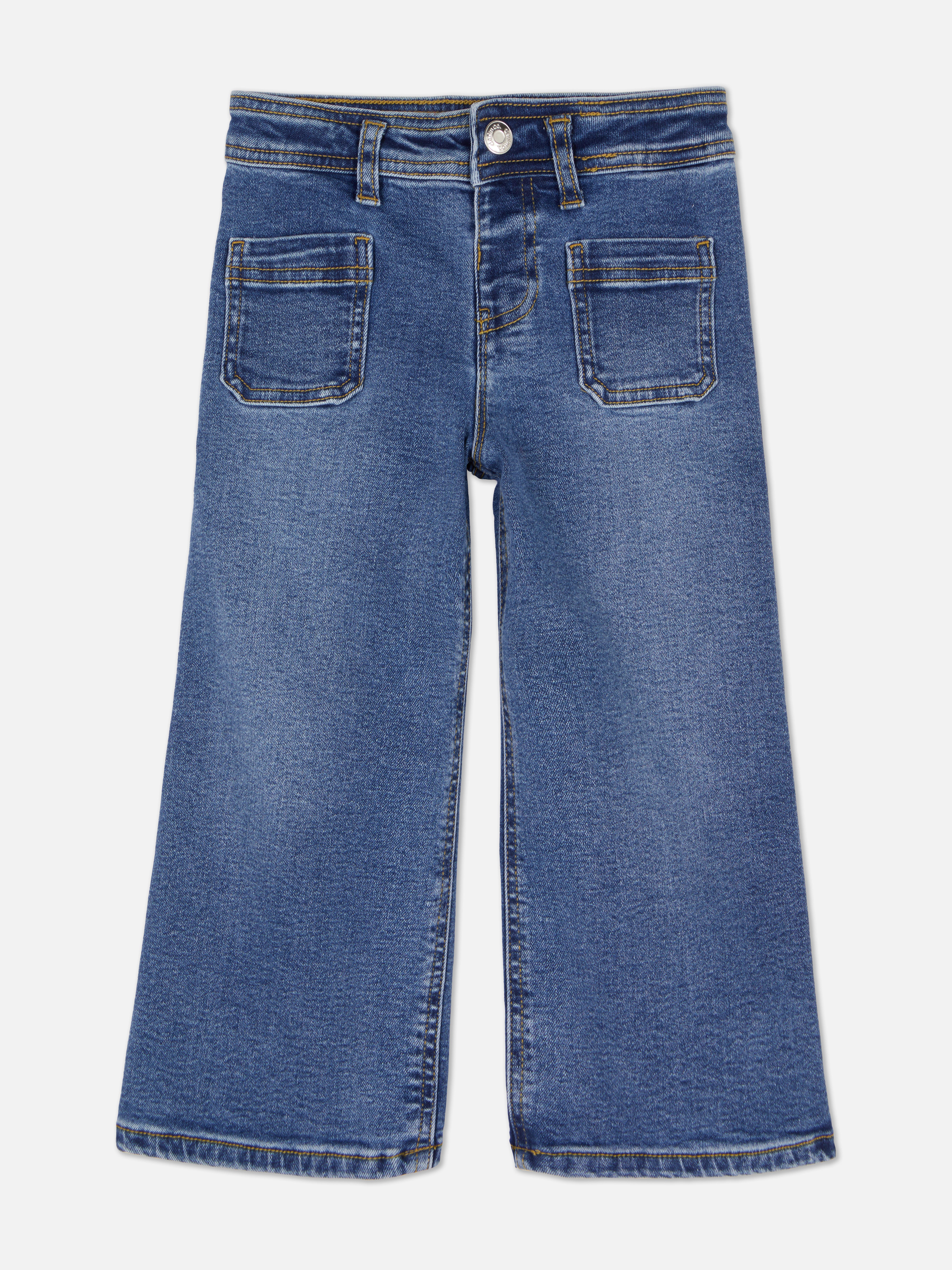 Denim-Jeans mit weitem Beinschnitt