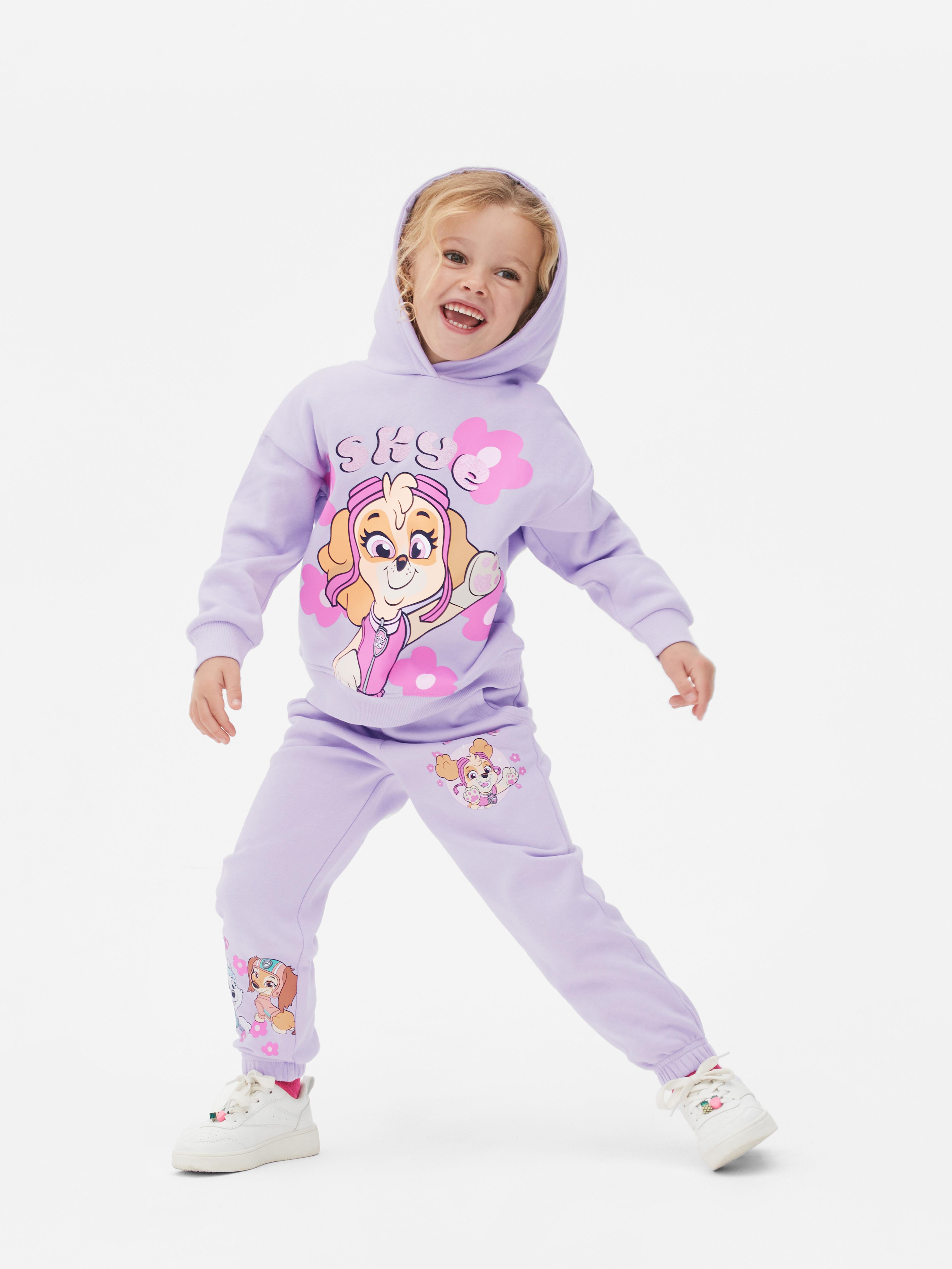 Girls Purple PAW Patrol Graphic Joggers