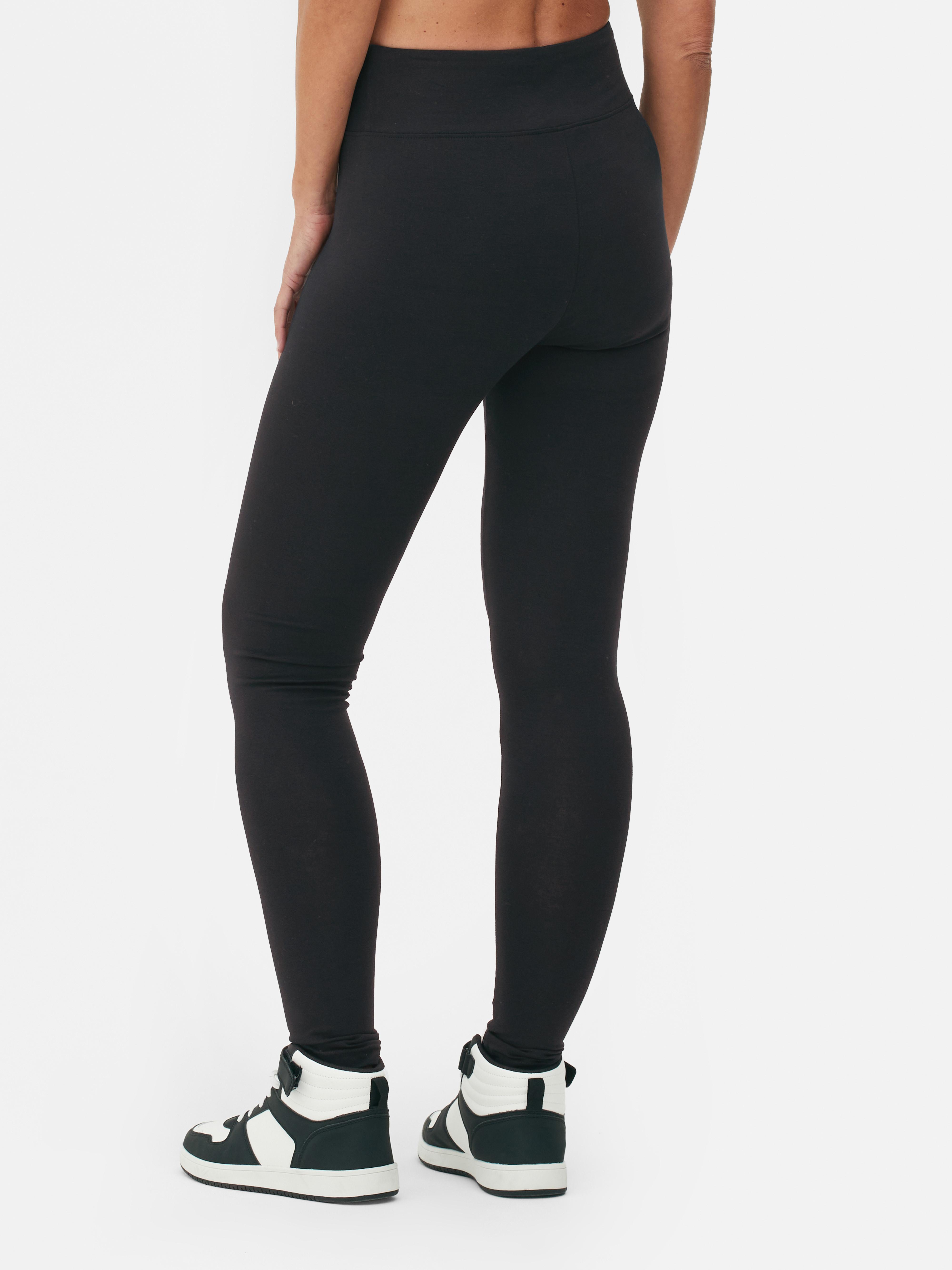Leggings mit hohem Bund Schwarz Damen Primark