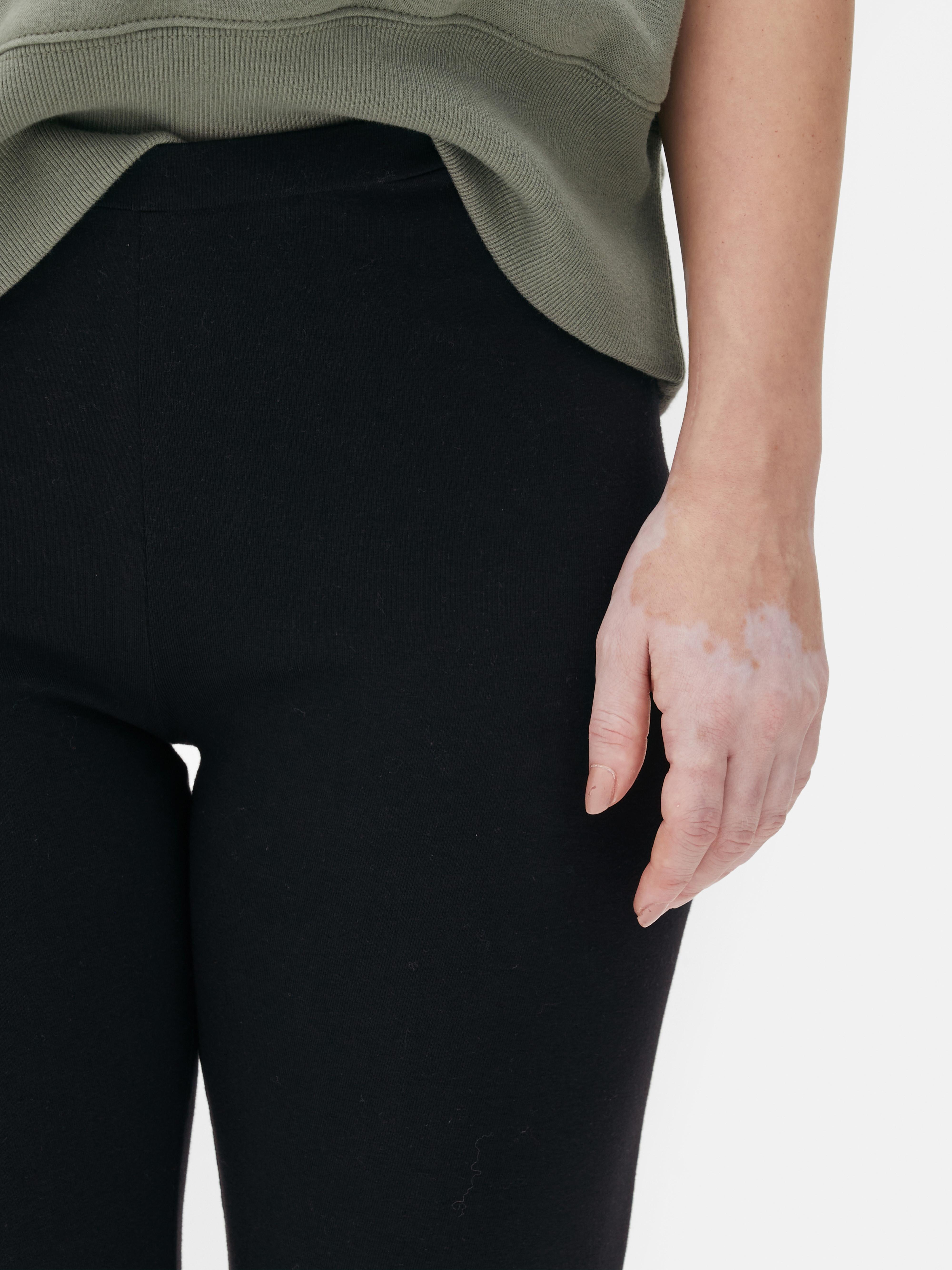 Leggings De Algodão - Preto - Oqvestir