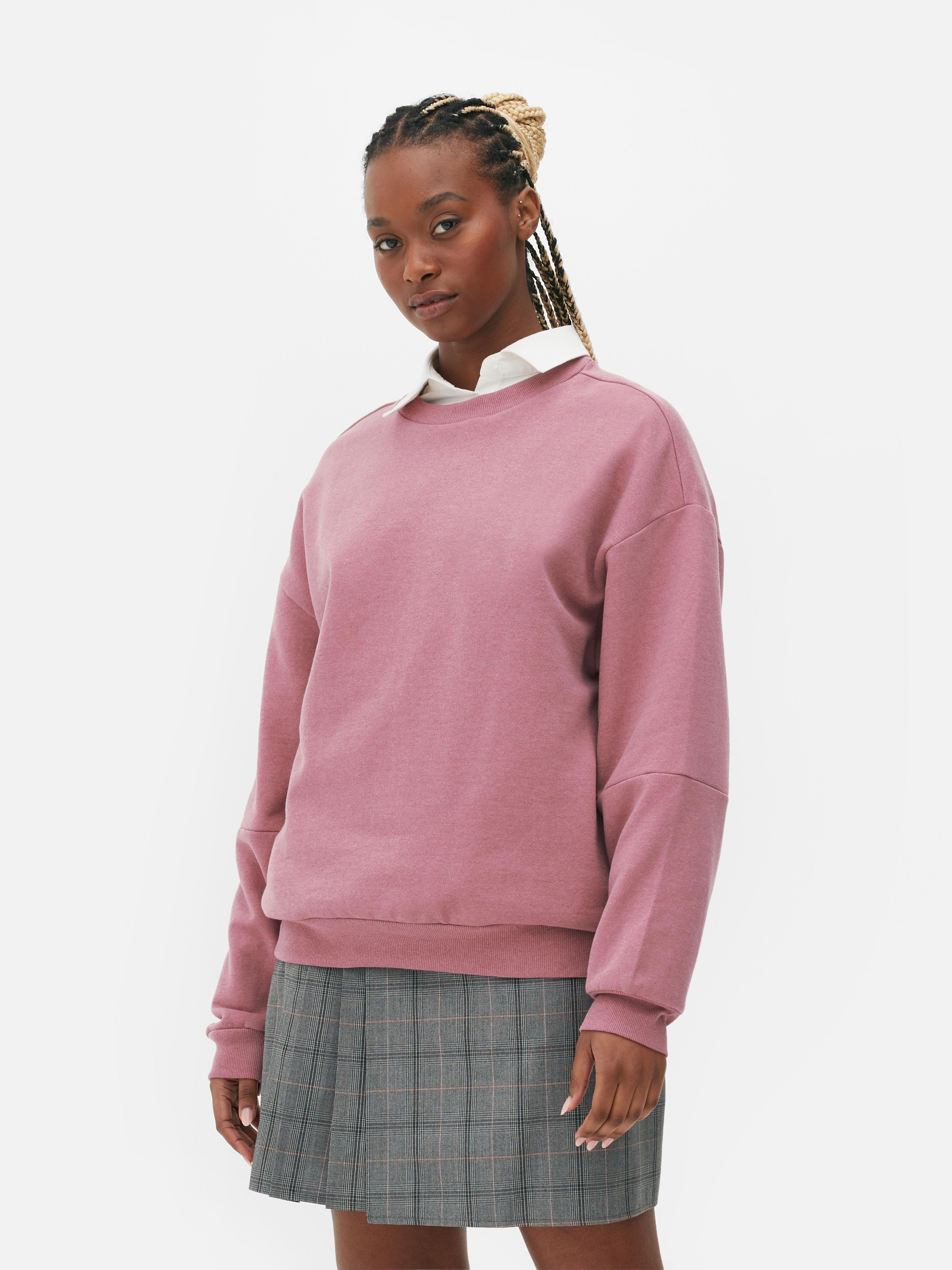 Pink discount oversize sweatshirt