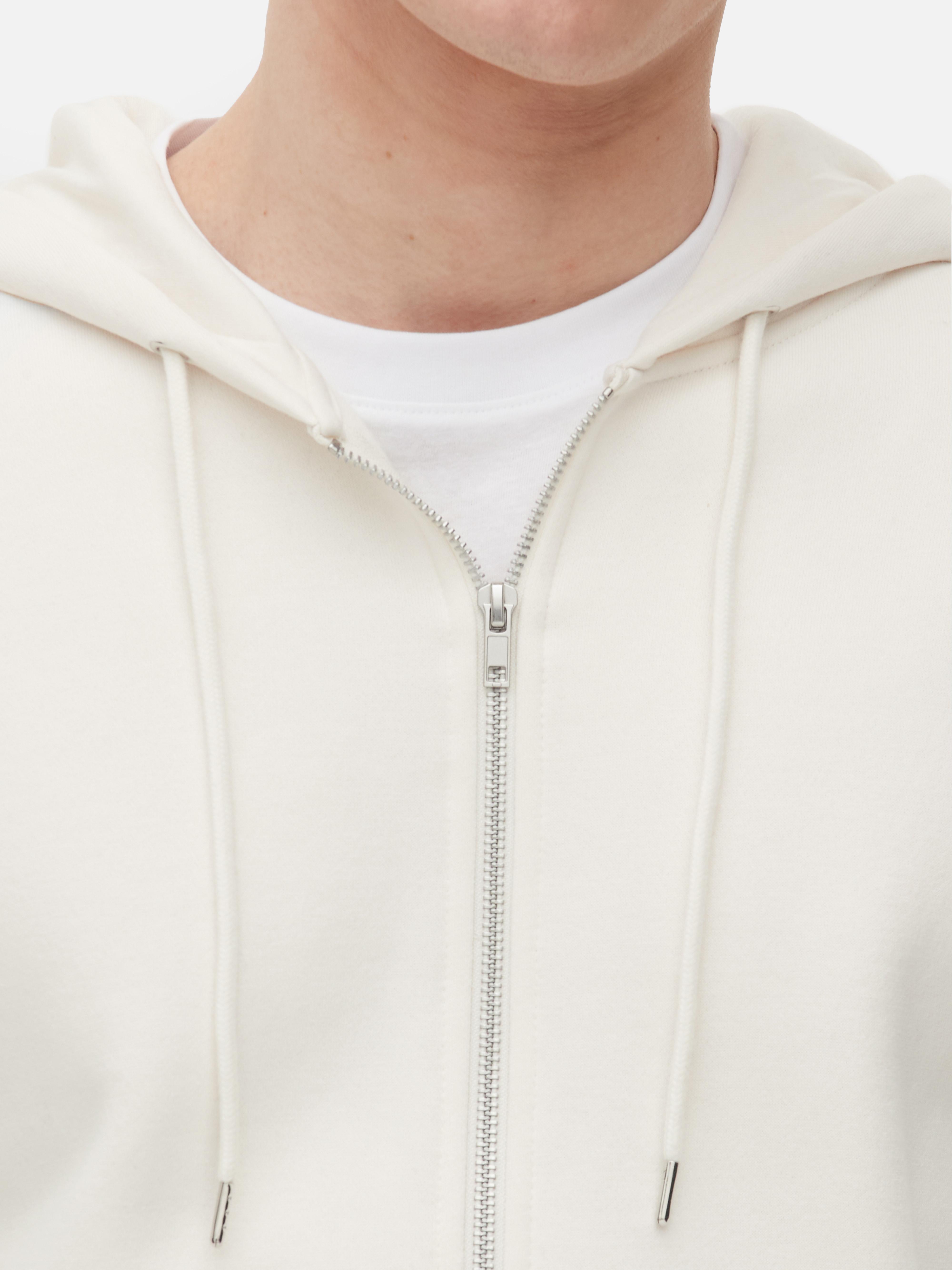 Men's Ivory Zip Hoodie | Primark