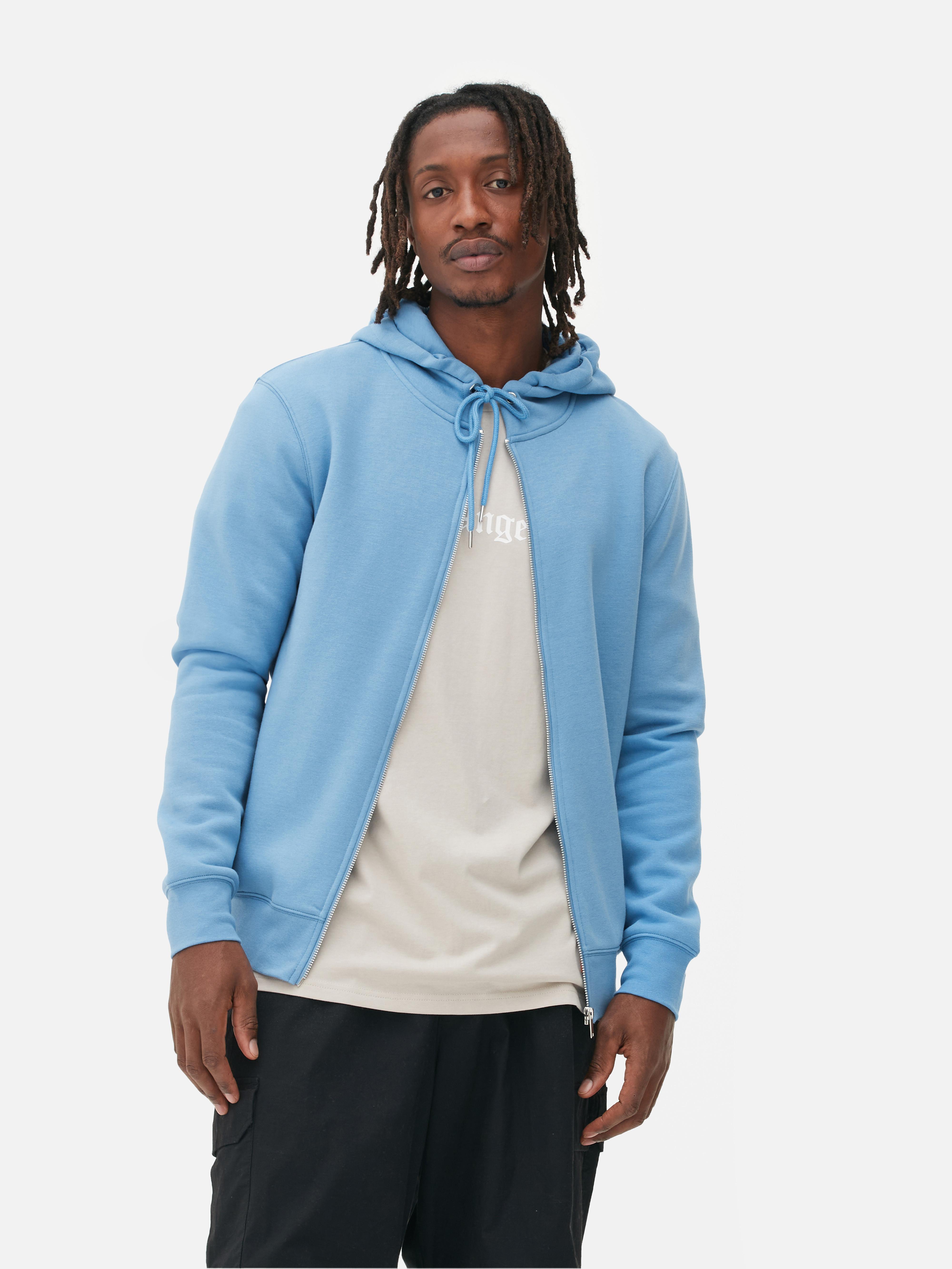 Long store blue hoodie