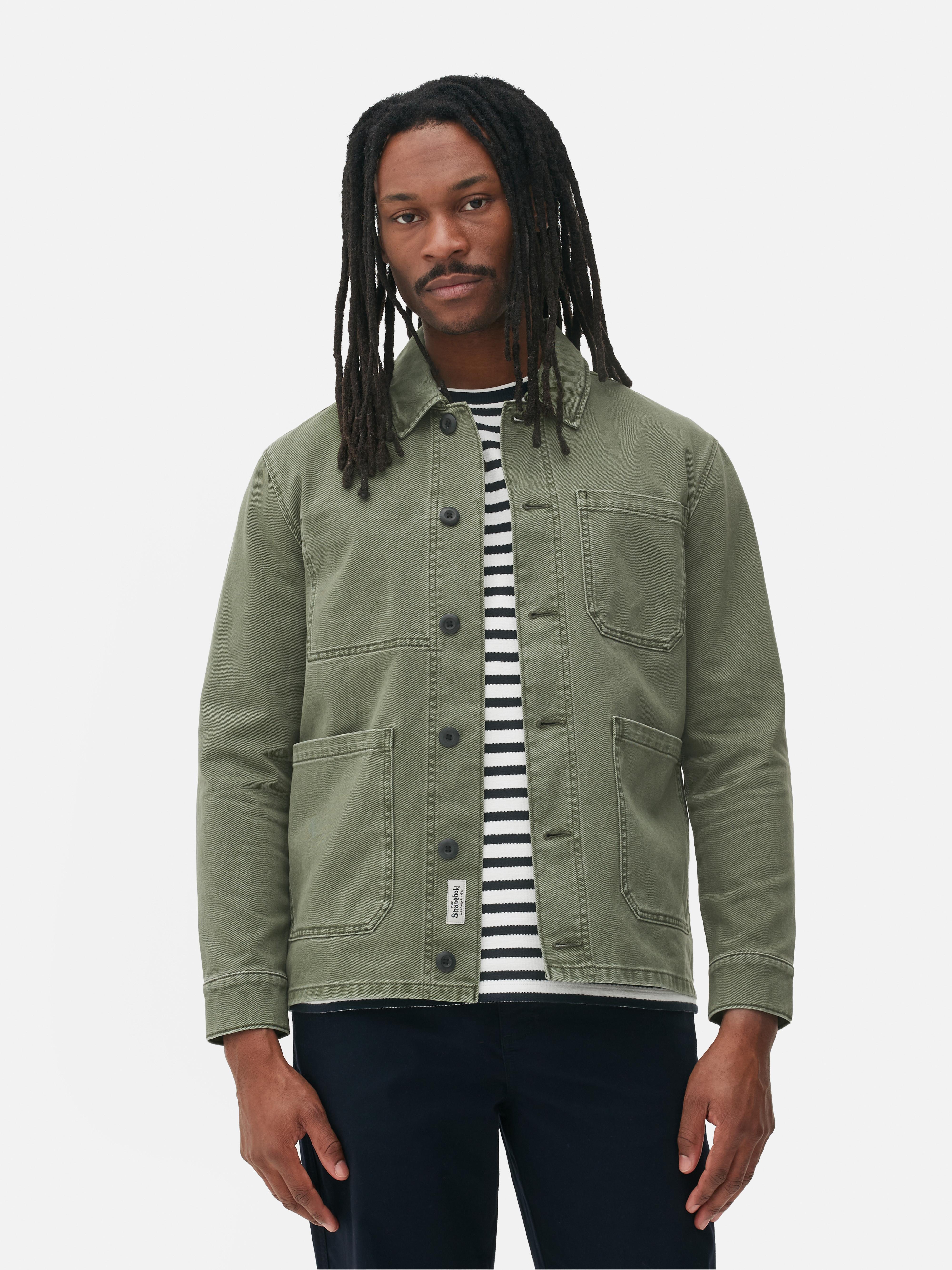 Men's Olive The Stronghold Twill Jacket | Primark