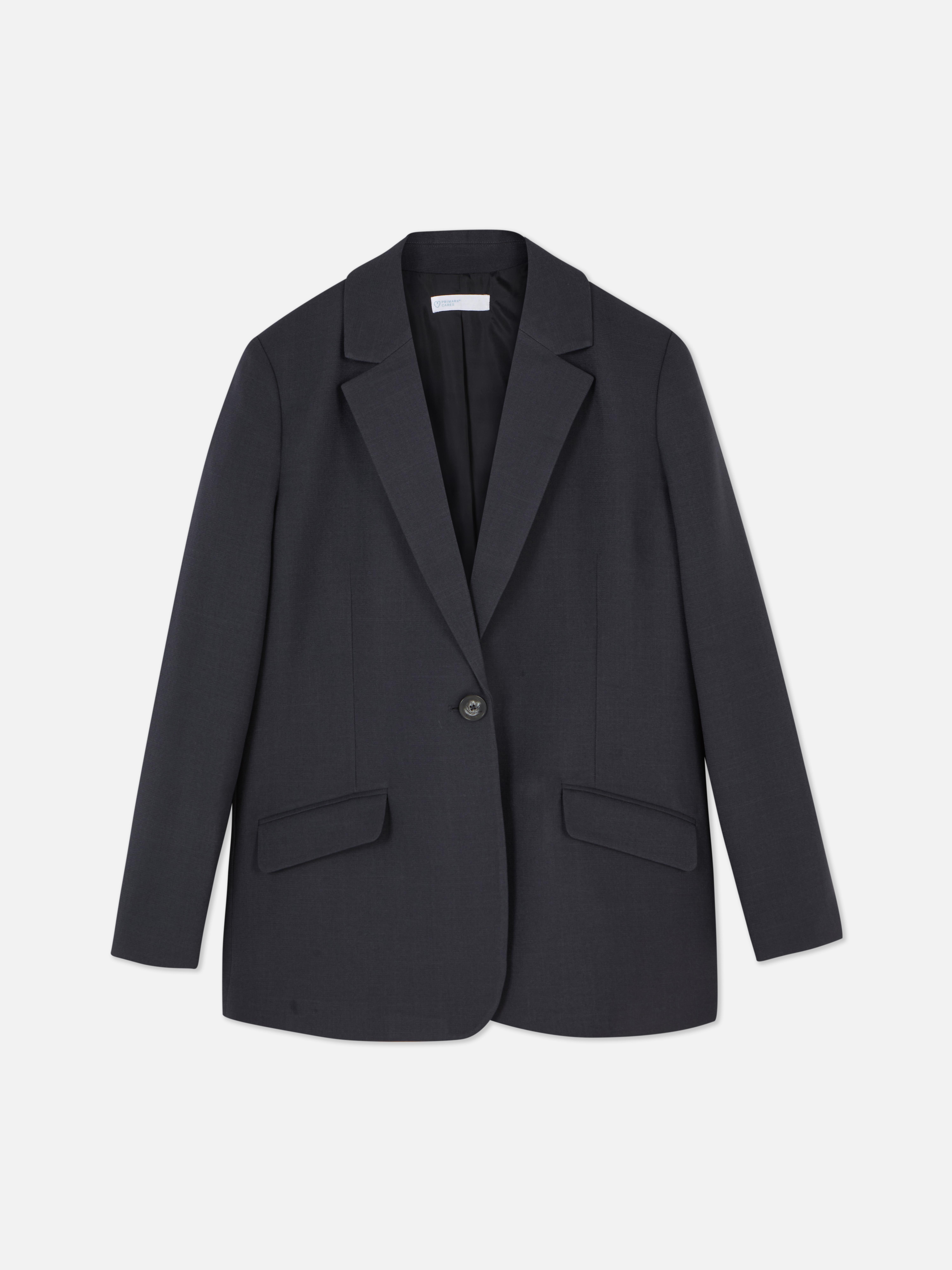Womens Charcoal Co-ord Single-Breasted Blazer | Primark