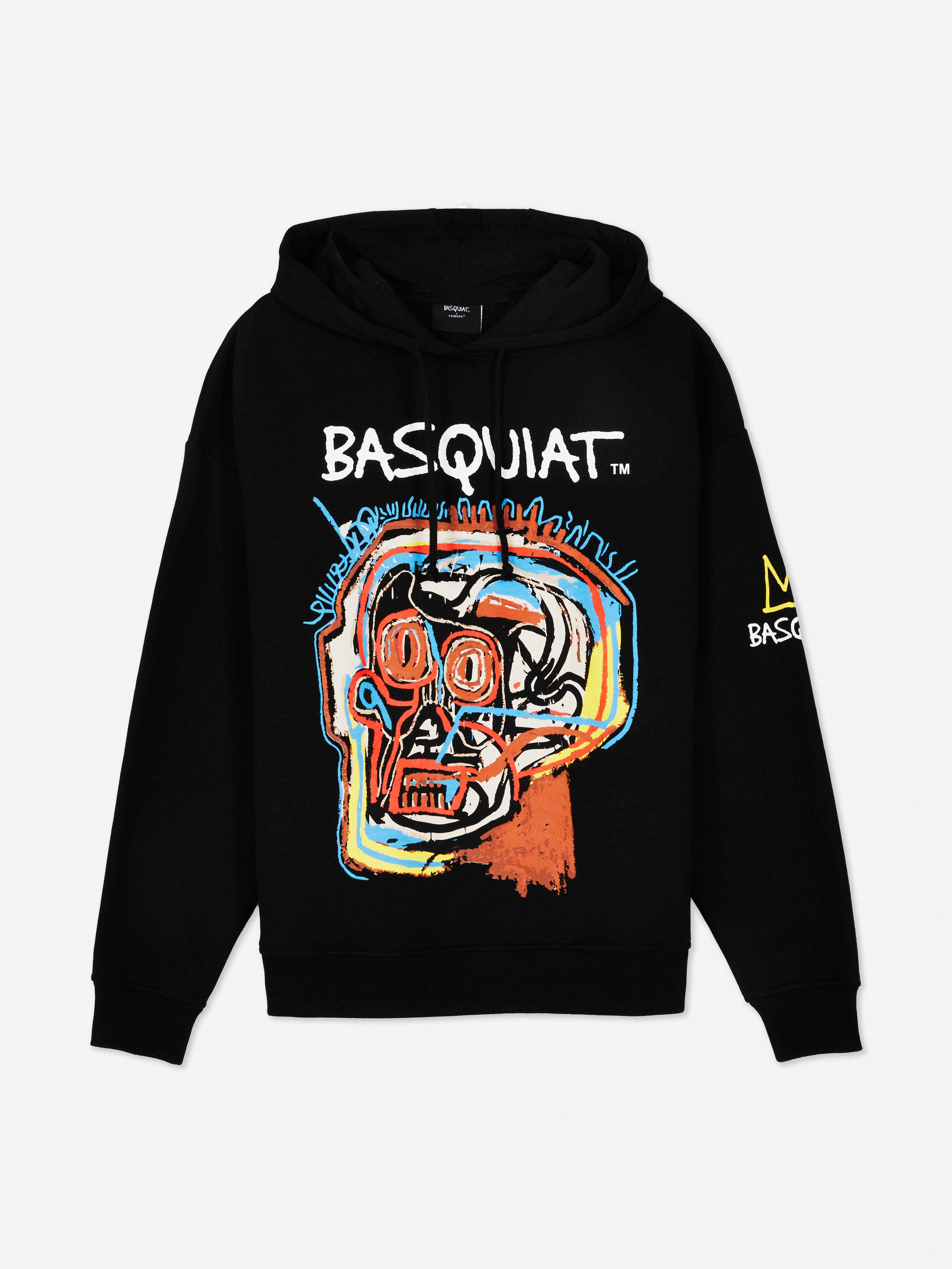„Basquiat“ Hoodie mit Kordelzug und Grafik