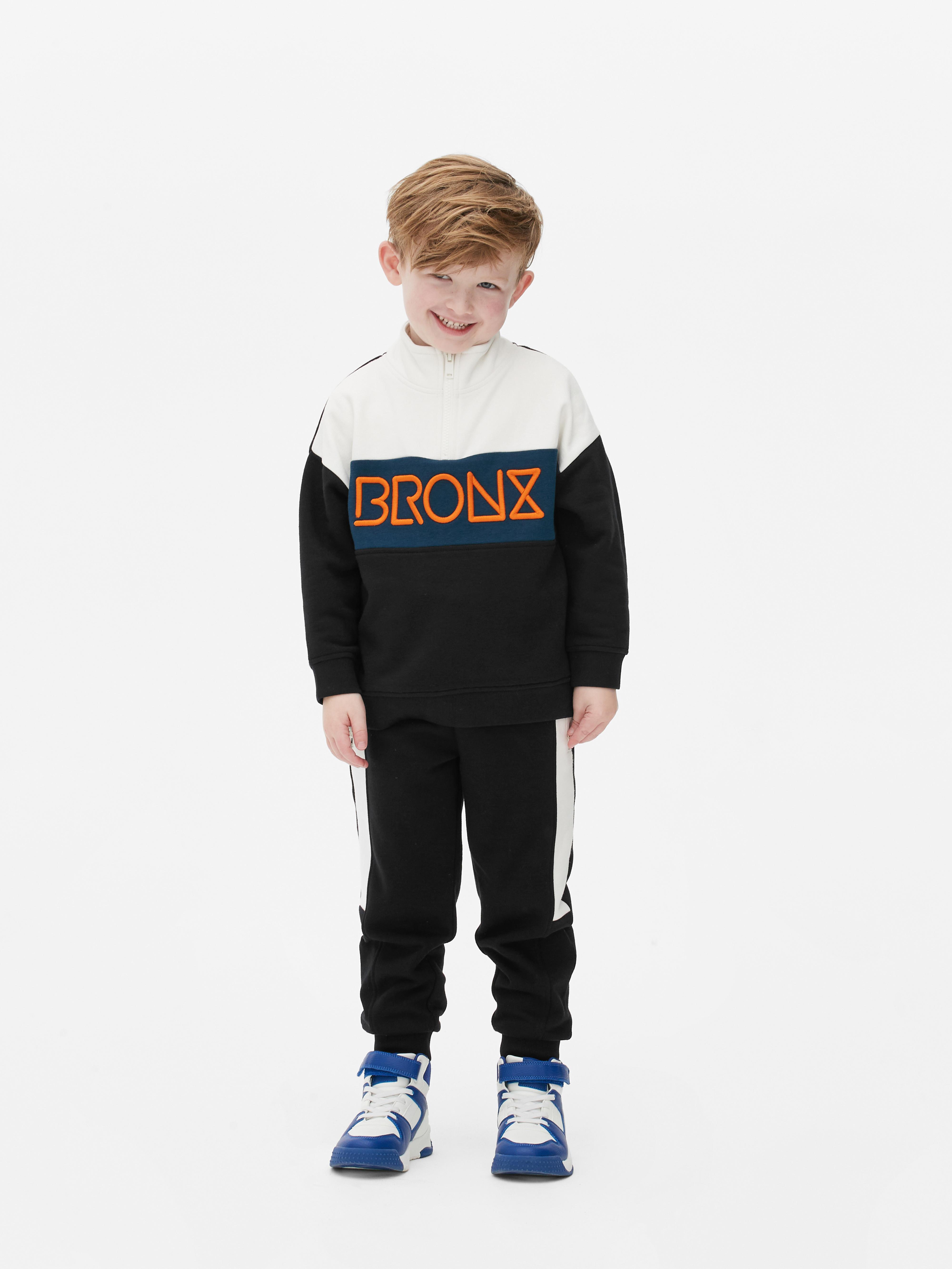 Bronx Sweatshirt mit halblangem Reißverschluss
