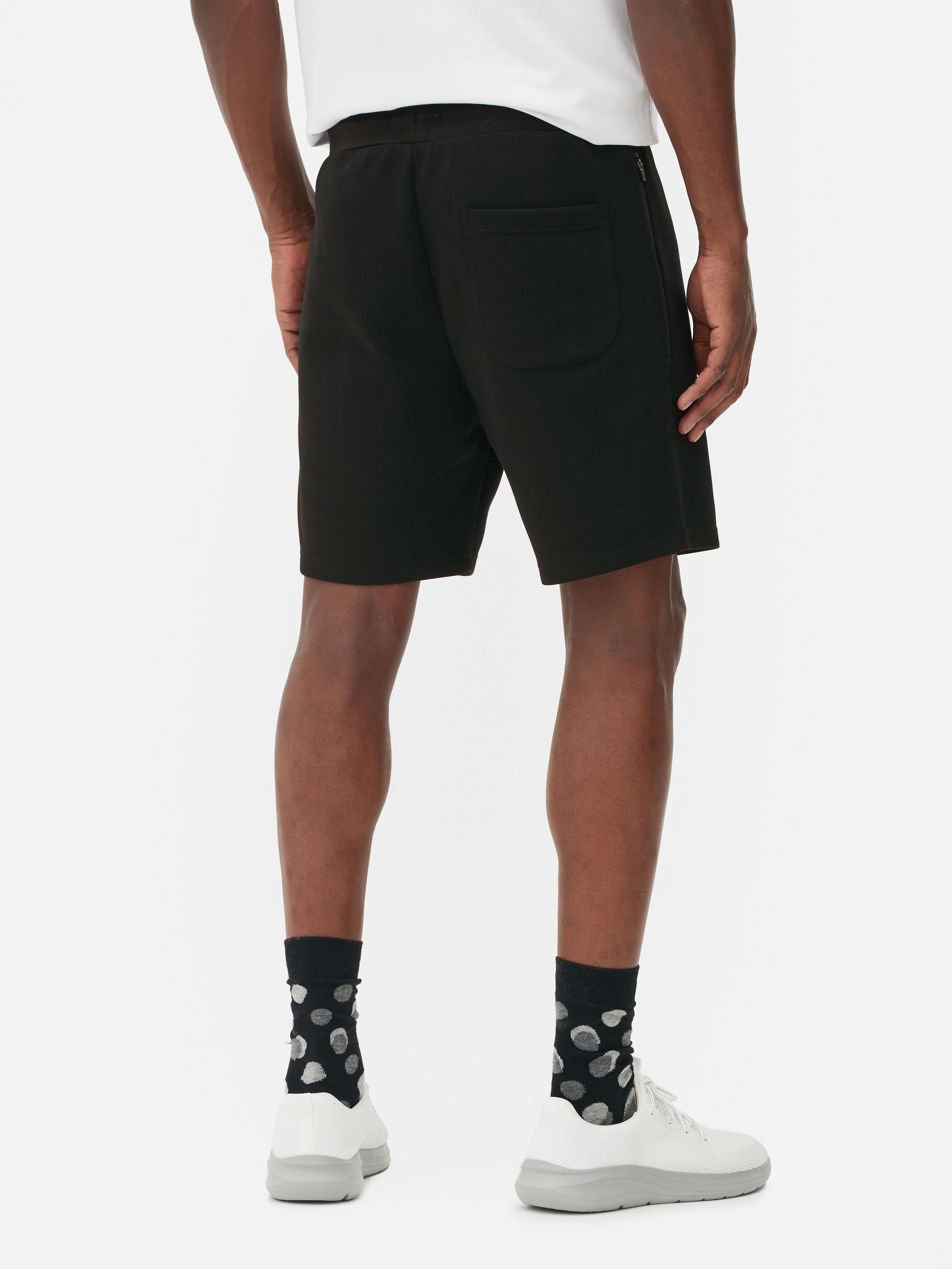 Mens Black Bonded Drawstring Shorts | Primark