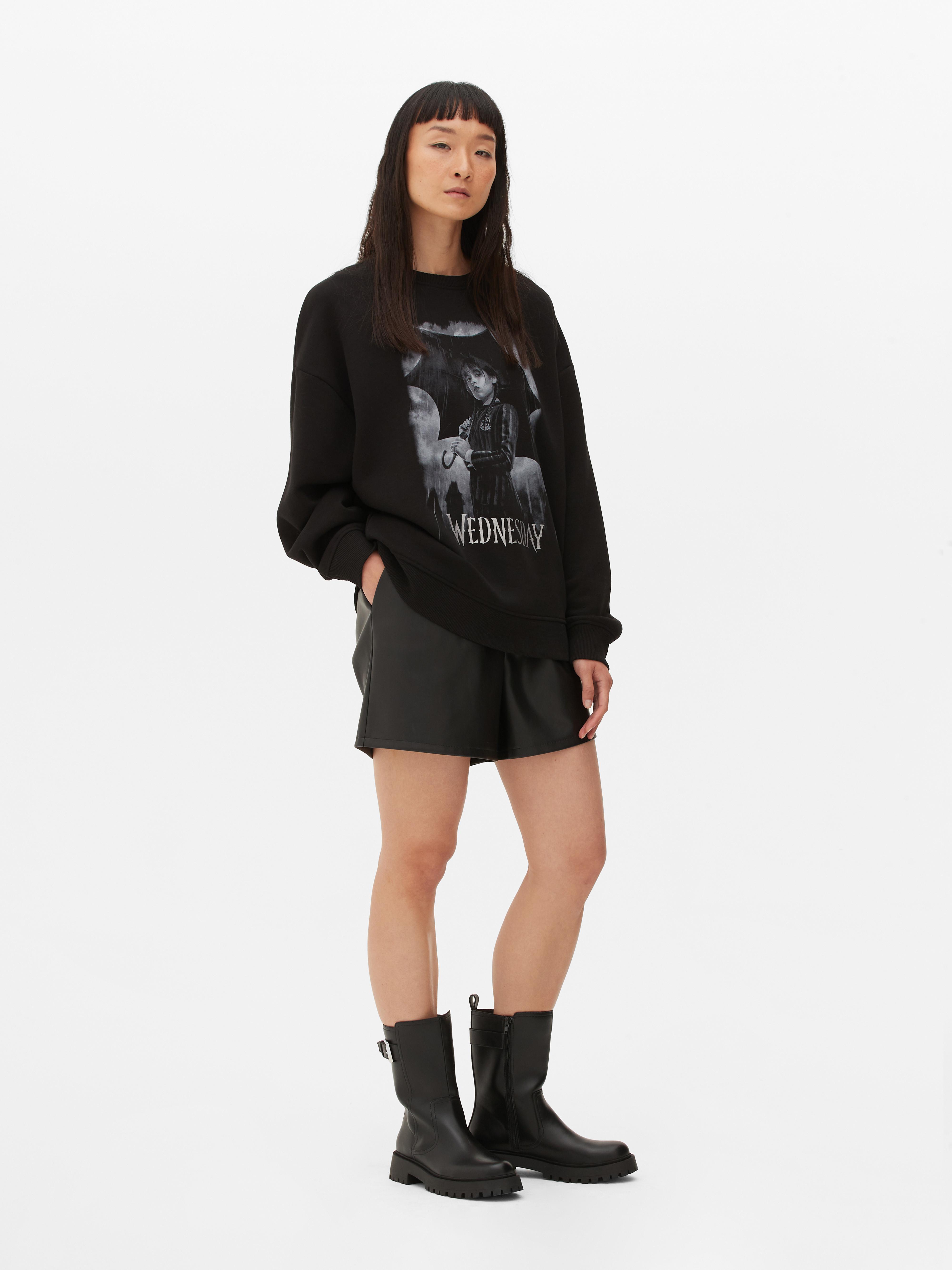 Wednesday Addams Relaxed Fit Sweatshirt
