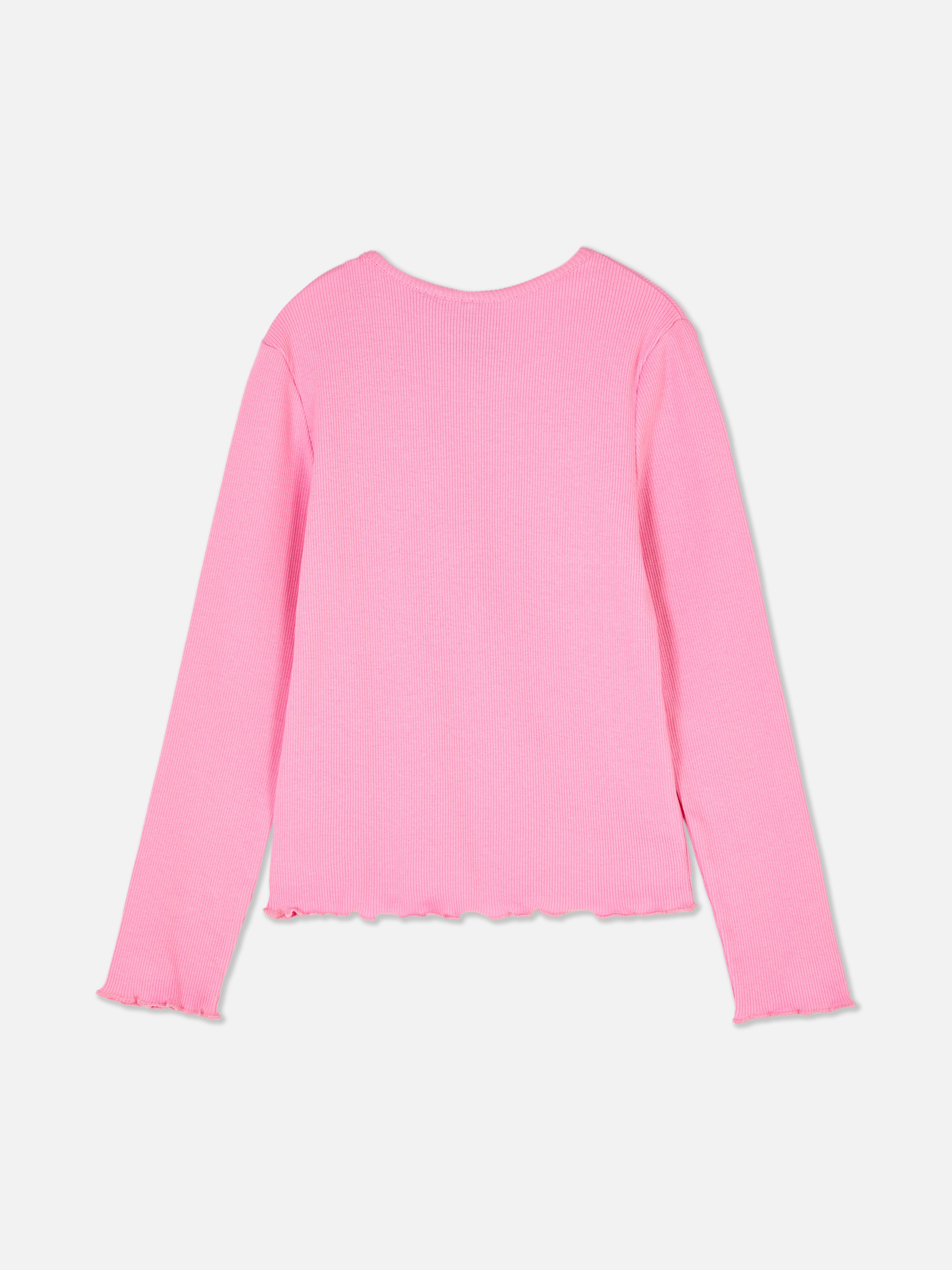 T-shirt a maniche lunghe a coste Hello Kitty