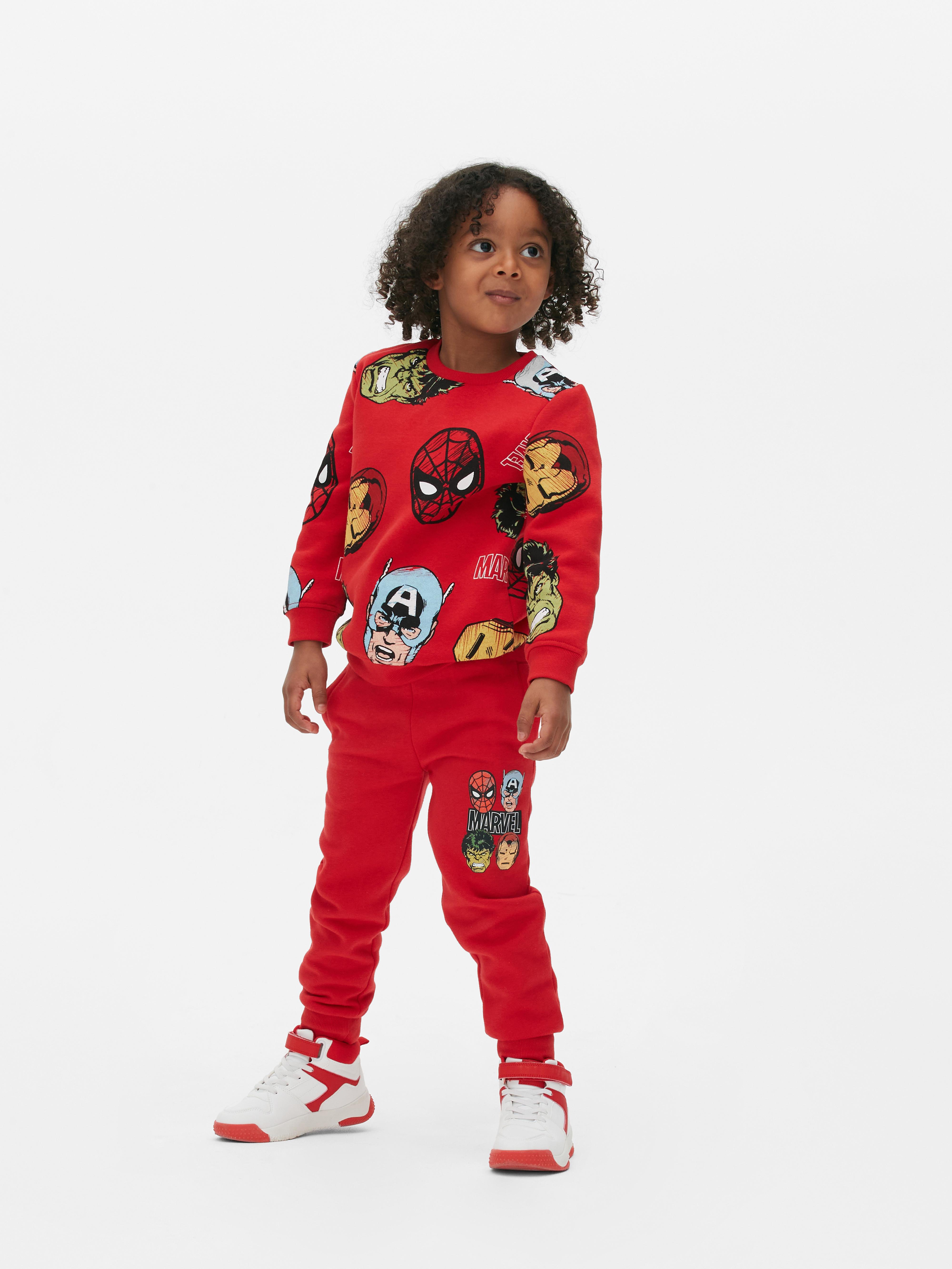 Boys Red Marvel Hoodie and Joggers Set Primark