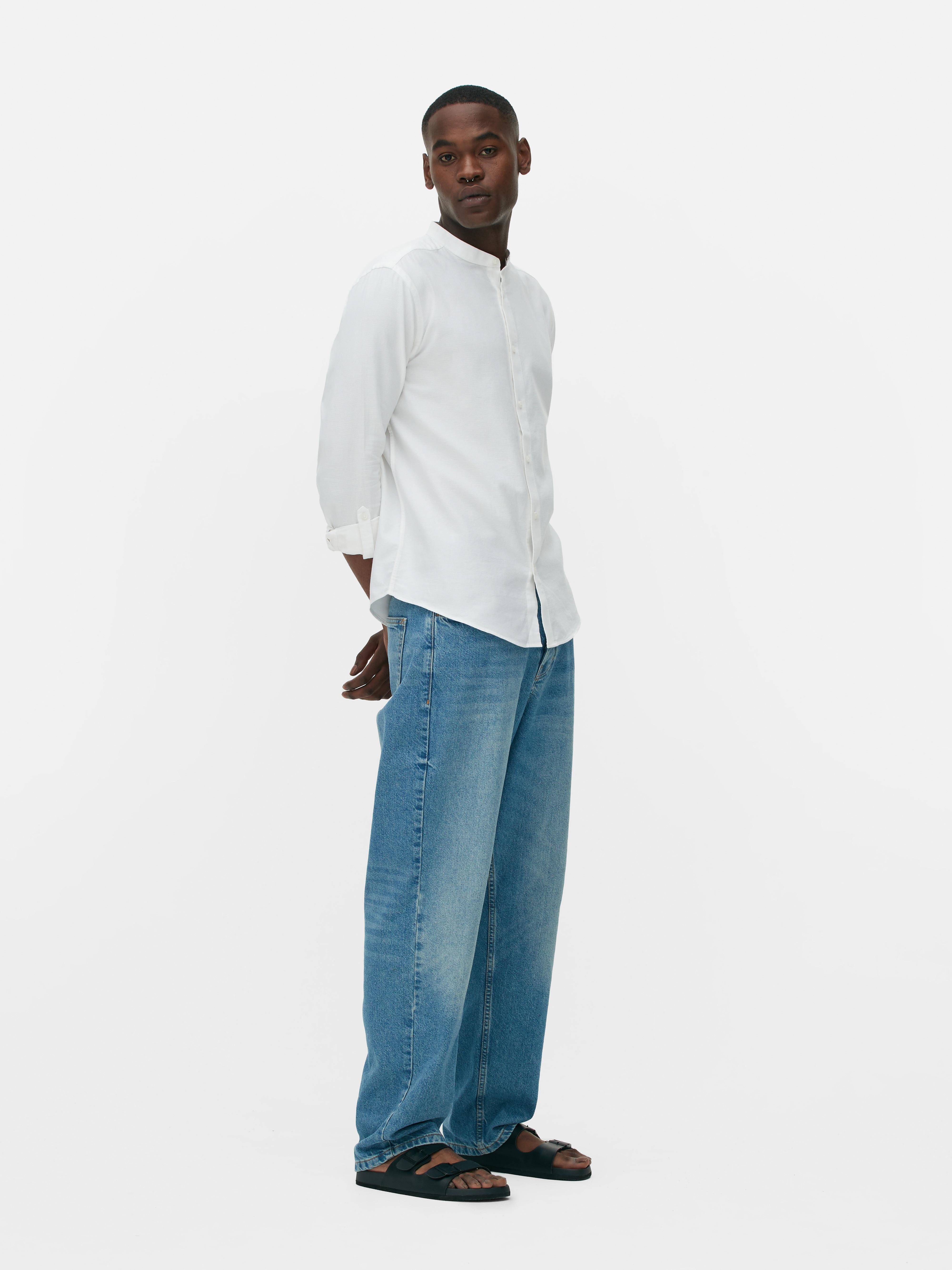 Men's White Roll-Sleeve Shirt | Primark