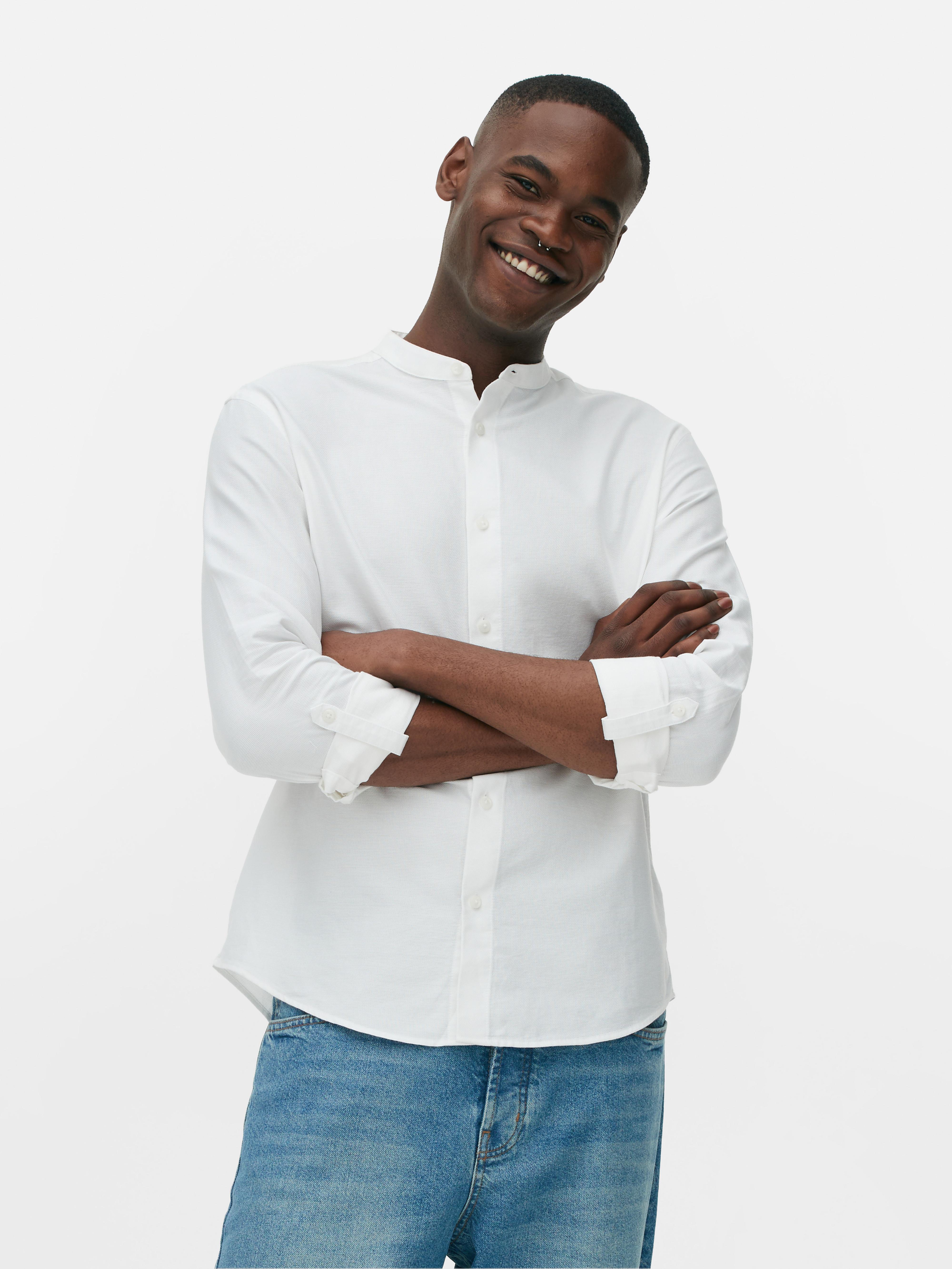 Men's White Roll-Sleeve Shirt | Primark