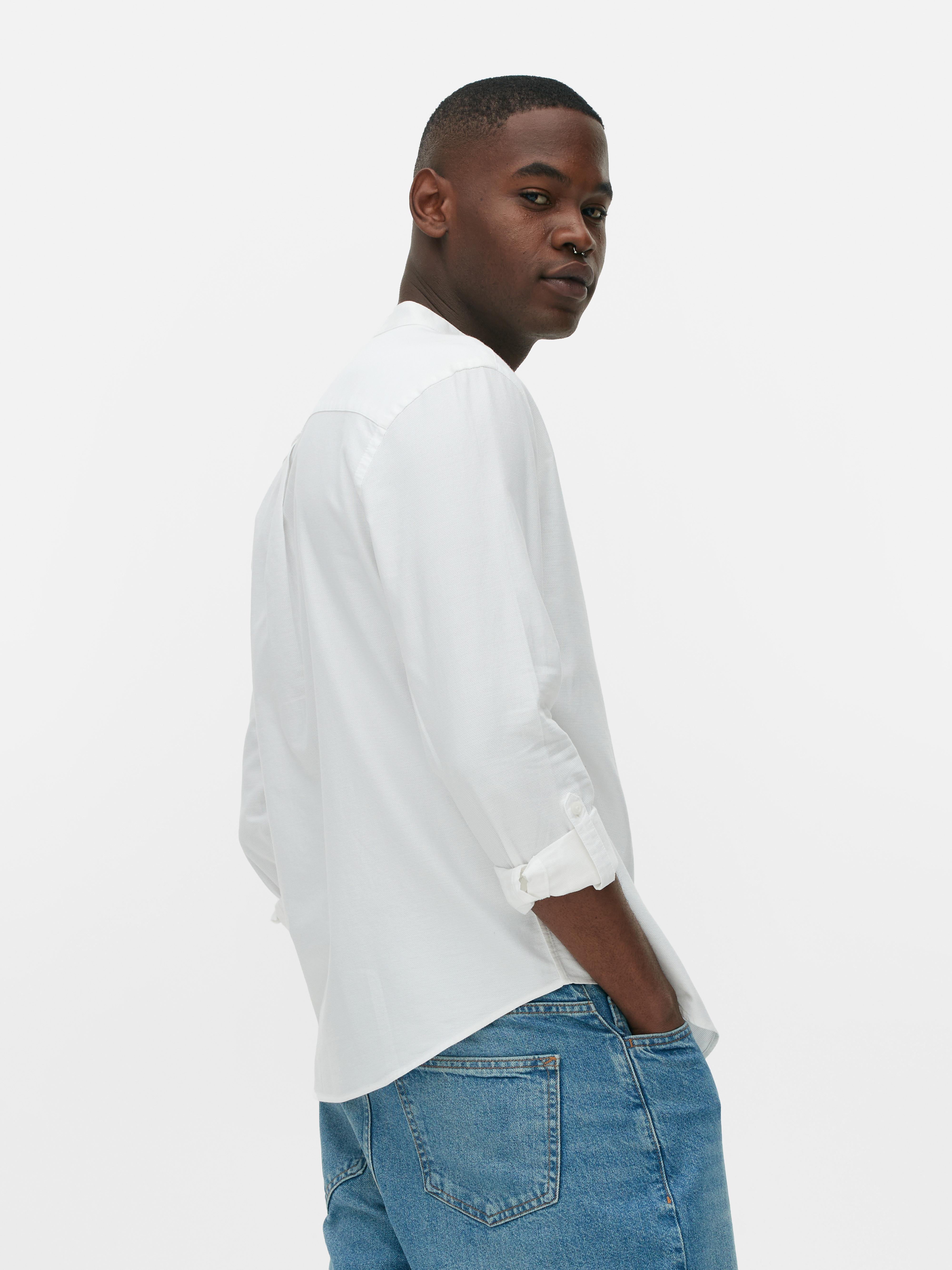 Maniche arrotolate camicia clearance