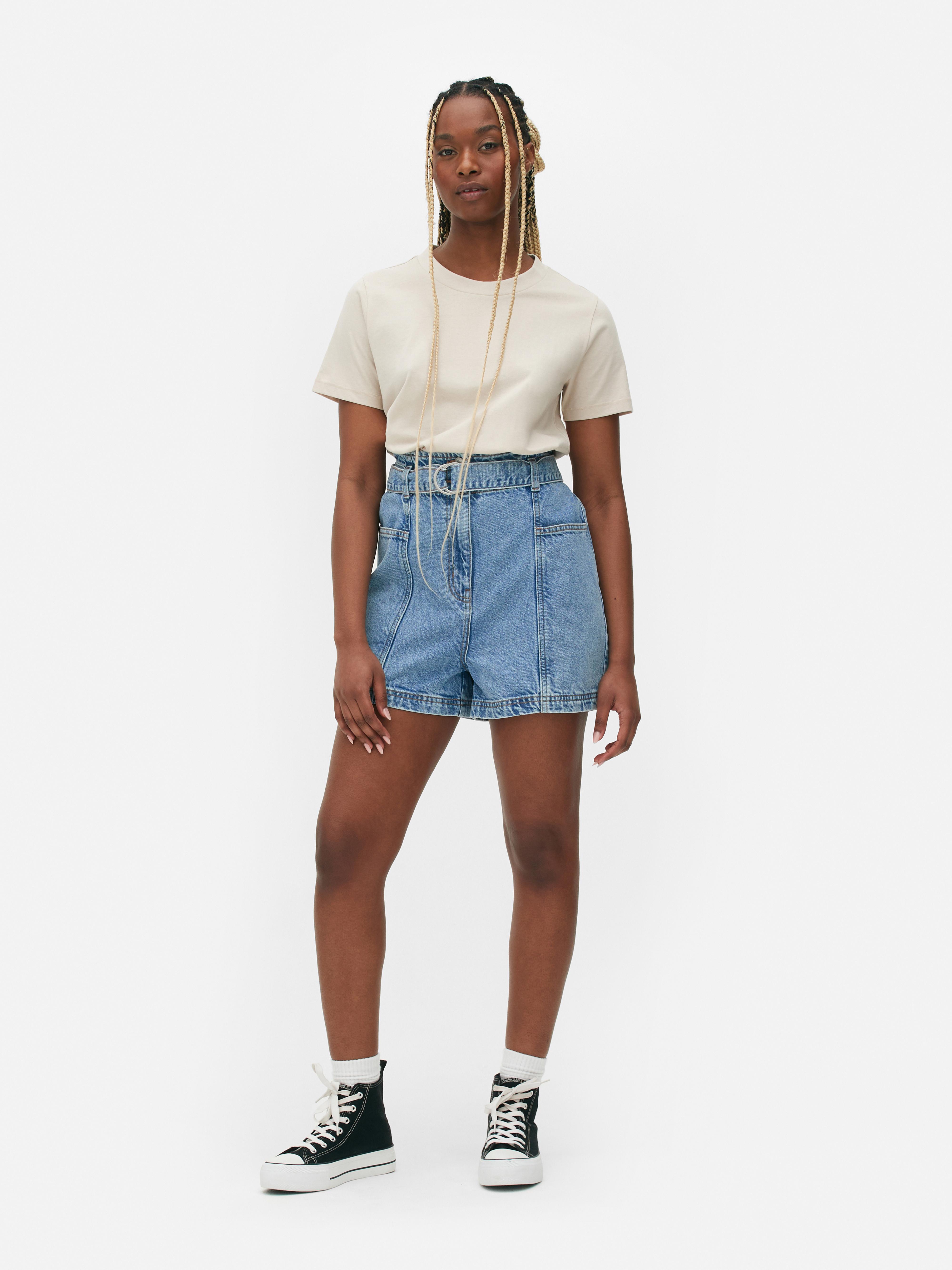 Long shorts high on sale waisted