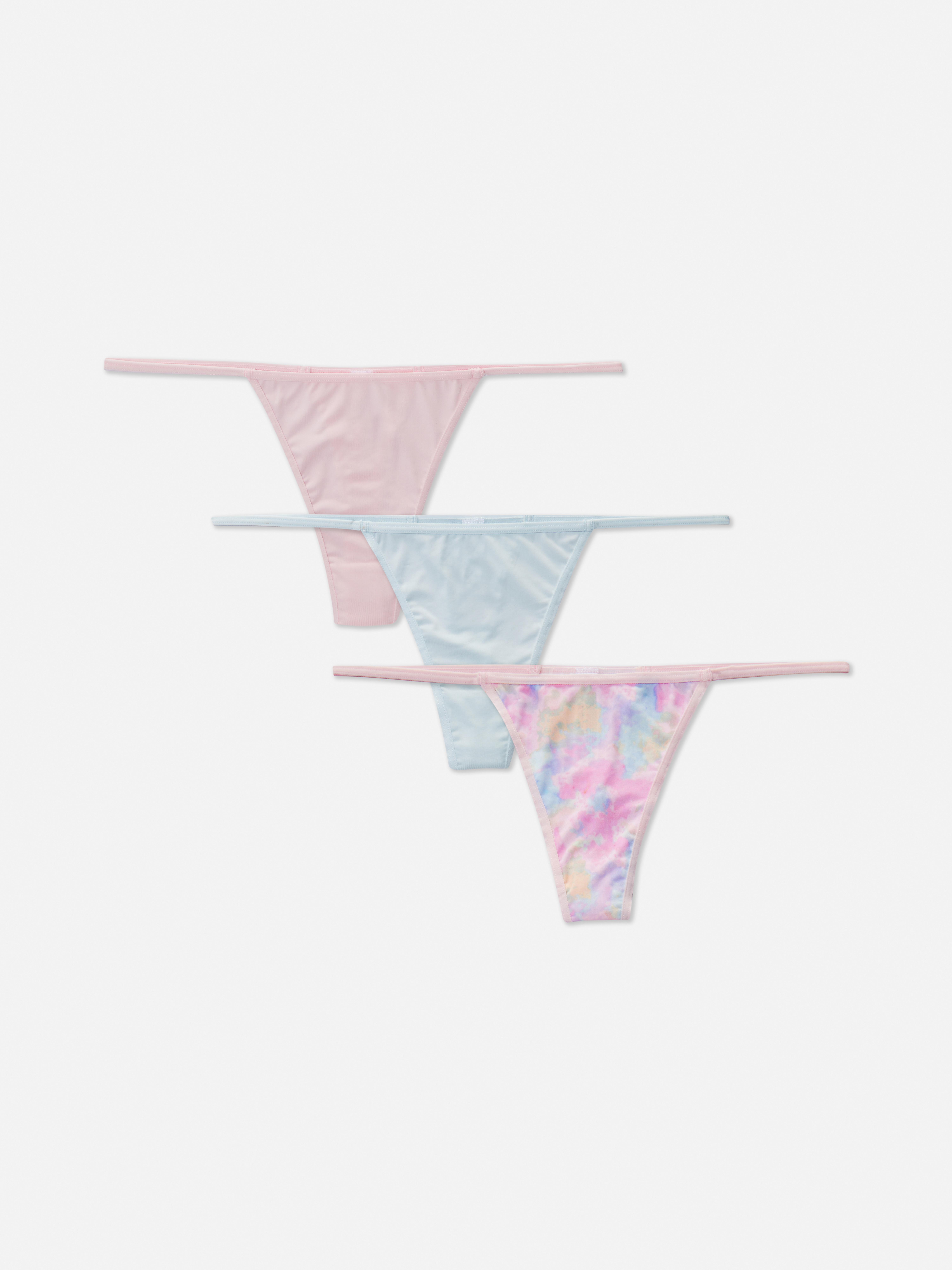 Primark, Intimates & Sleepwear, Primark Active Ribbed Pastel Thong Panty  Bundle Size M
