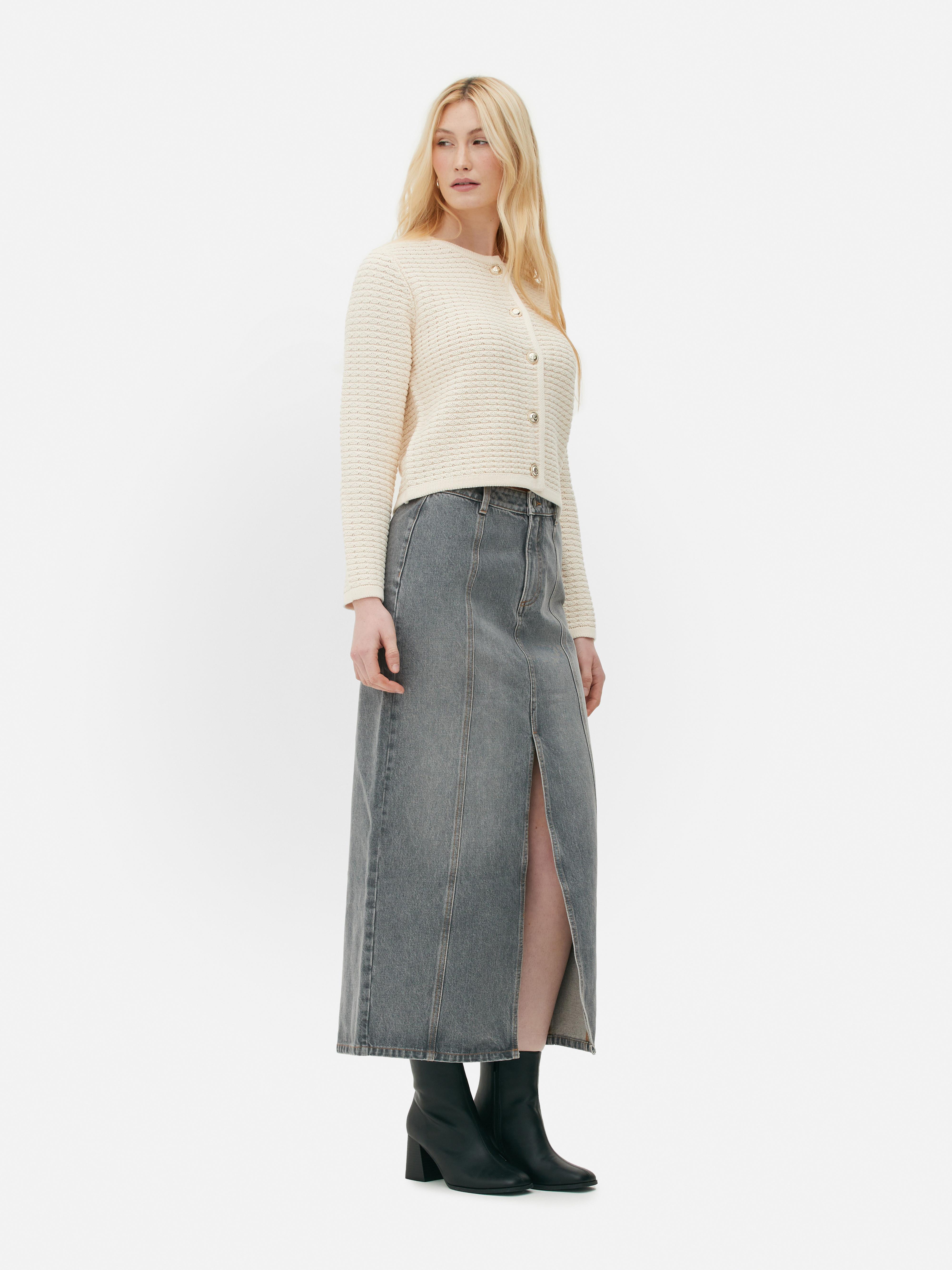 Grey discount skirt primark