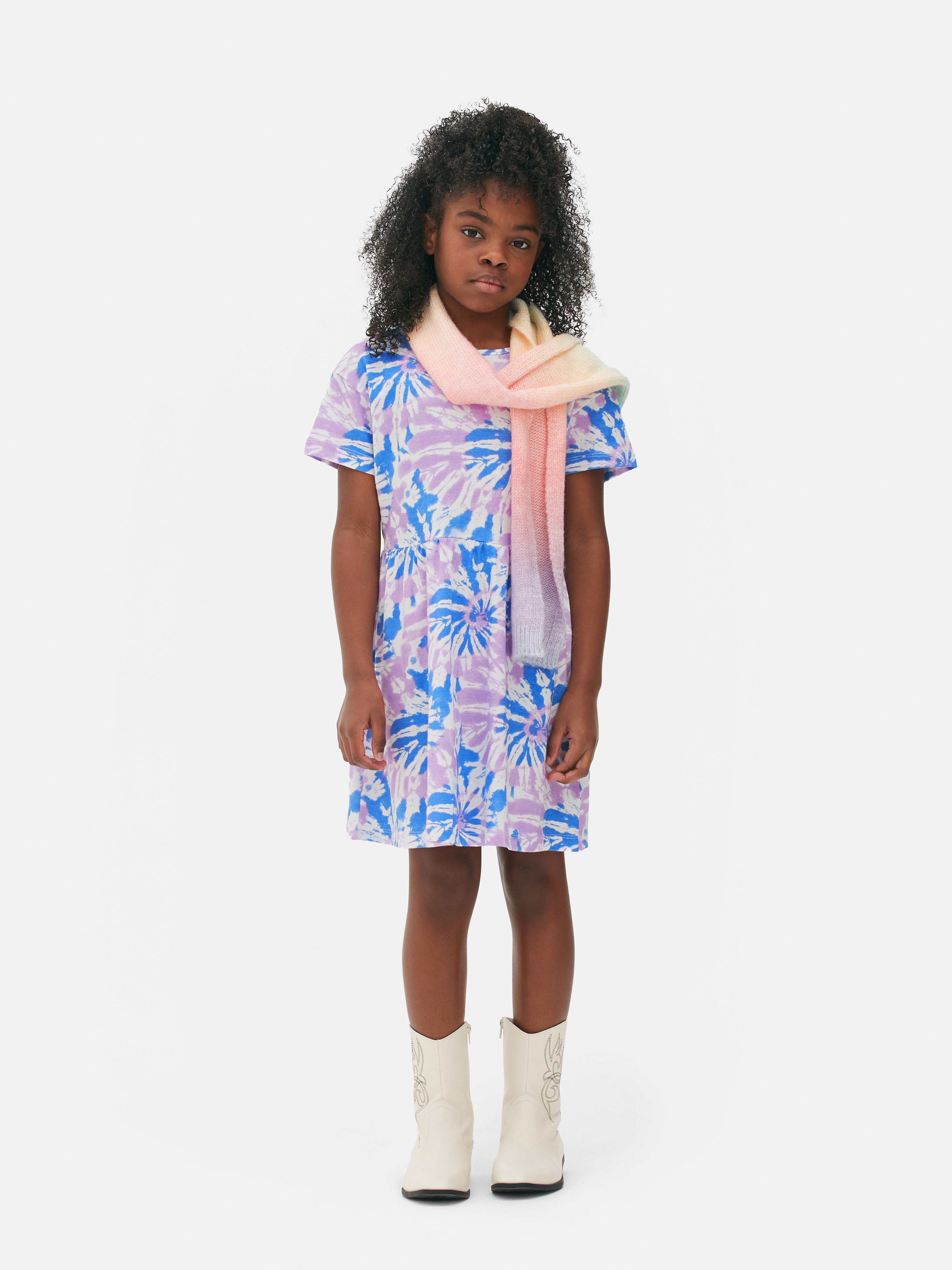 Printed Short Sleeve Dress