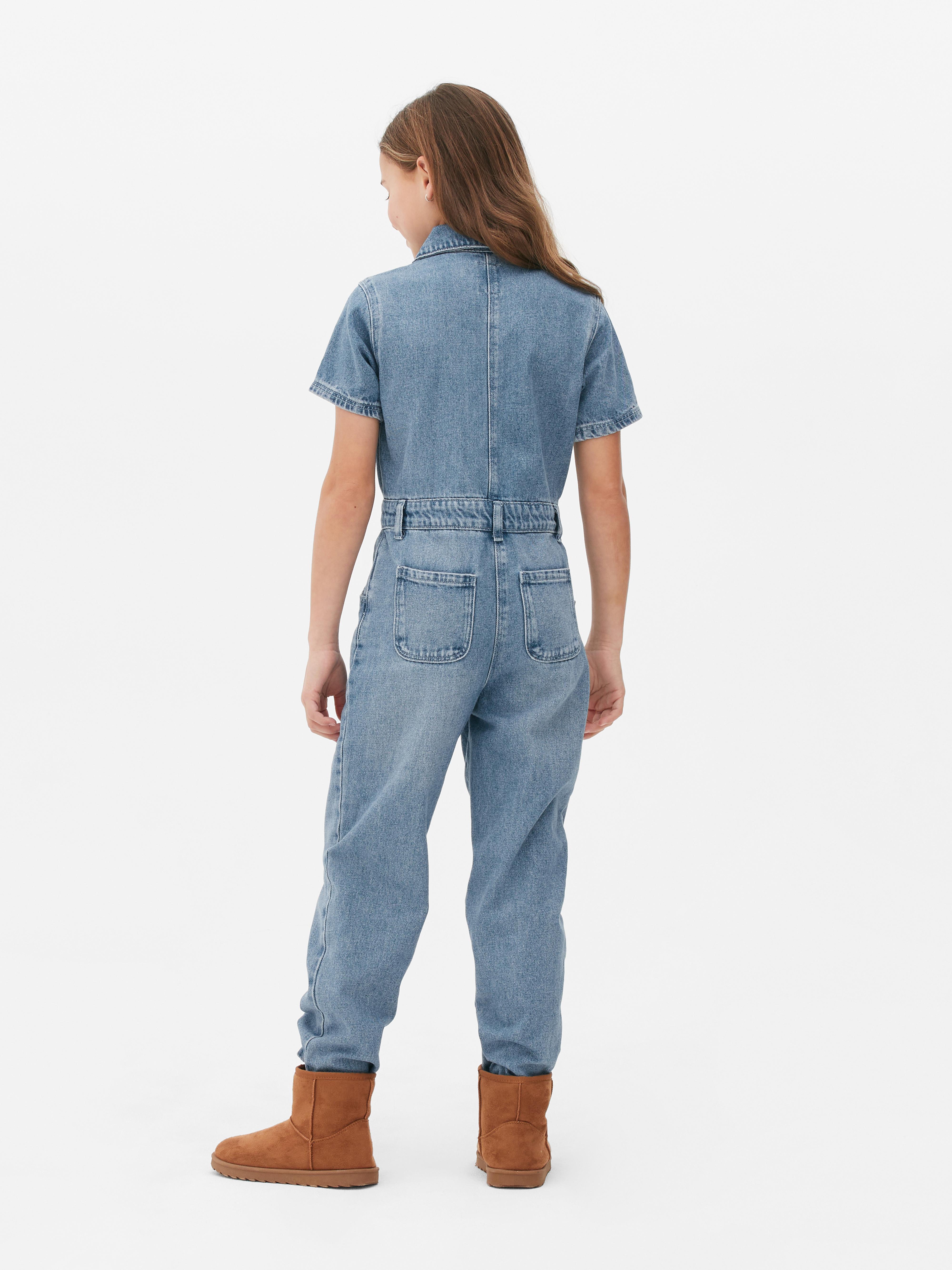 Short Sleeve Denim Jumpsuit | Primark