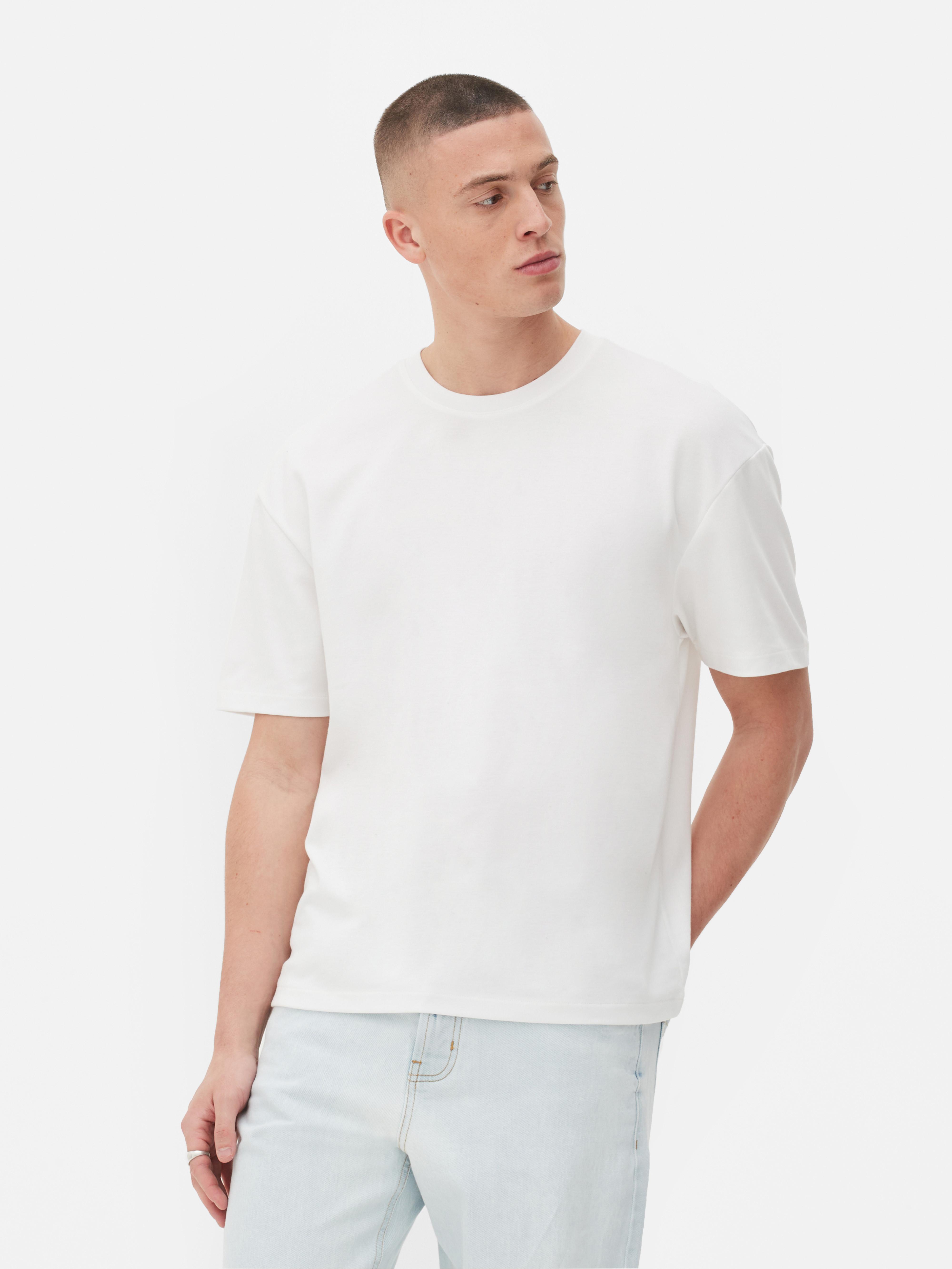 Men's White Kem Relaxed T-Shirt | Primark