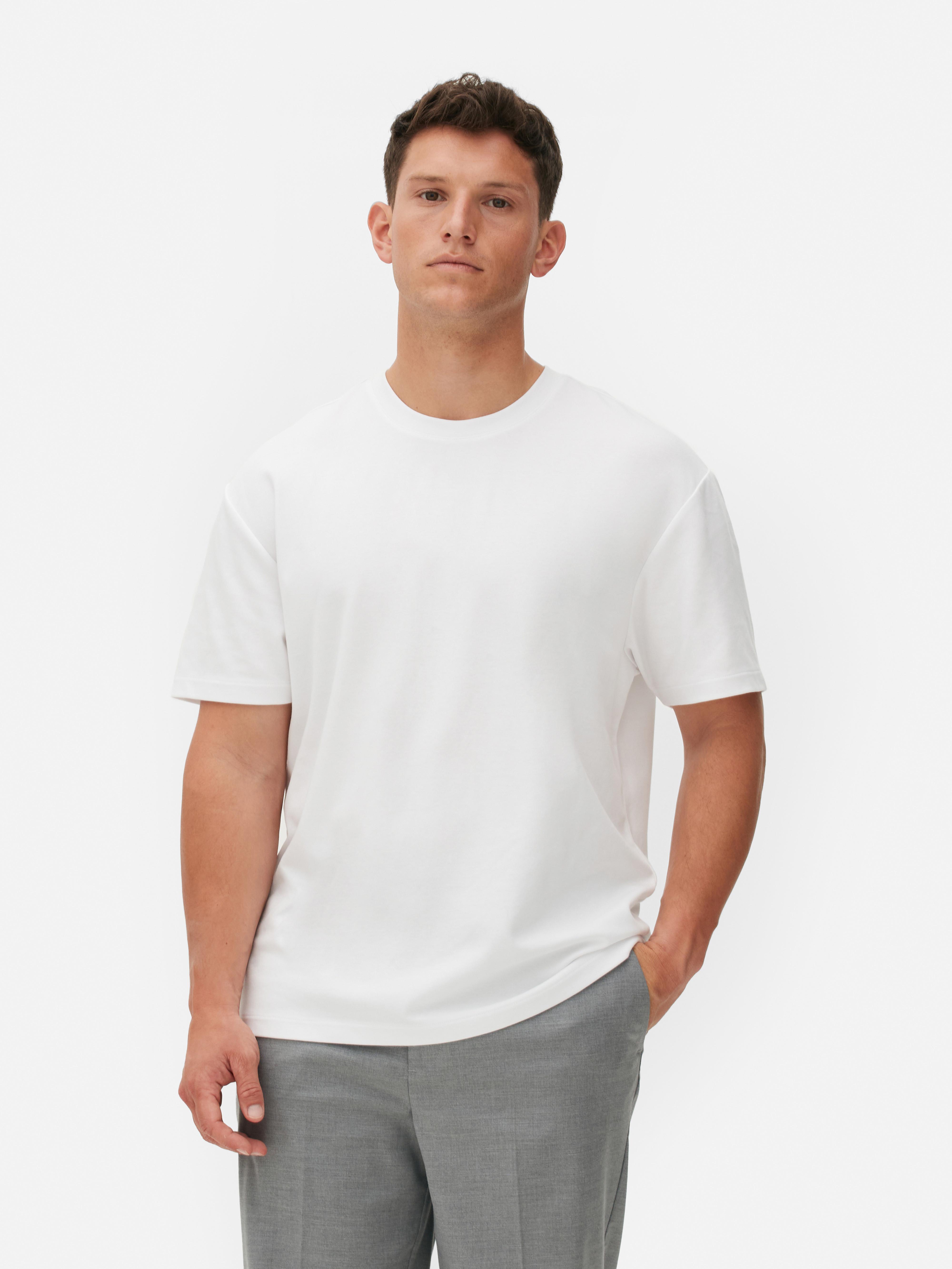 Men's White Kem Relaxed T-Shirt | Primark