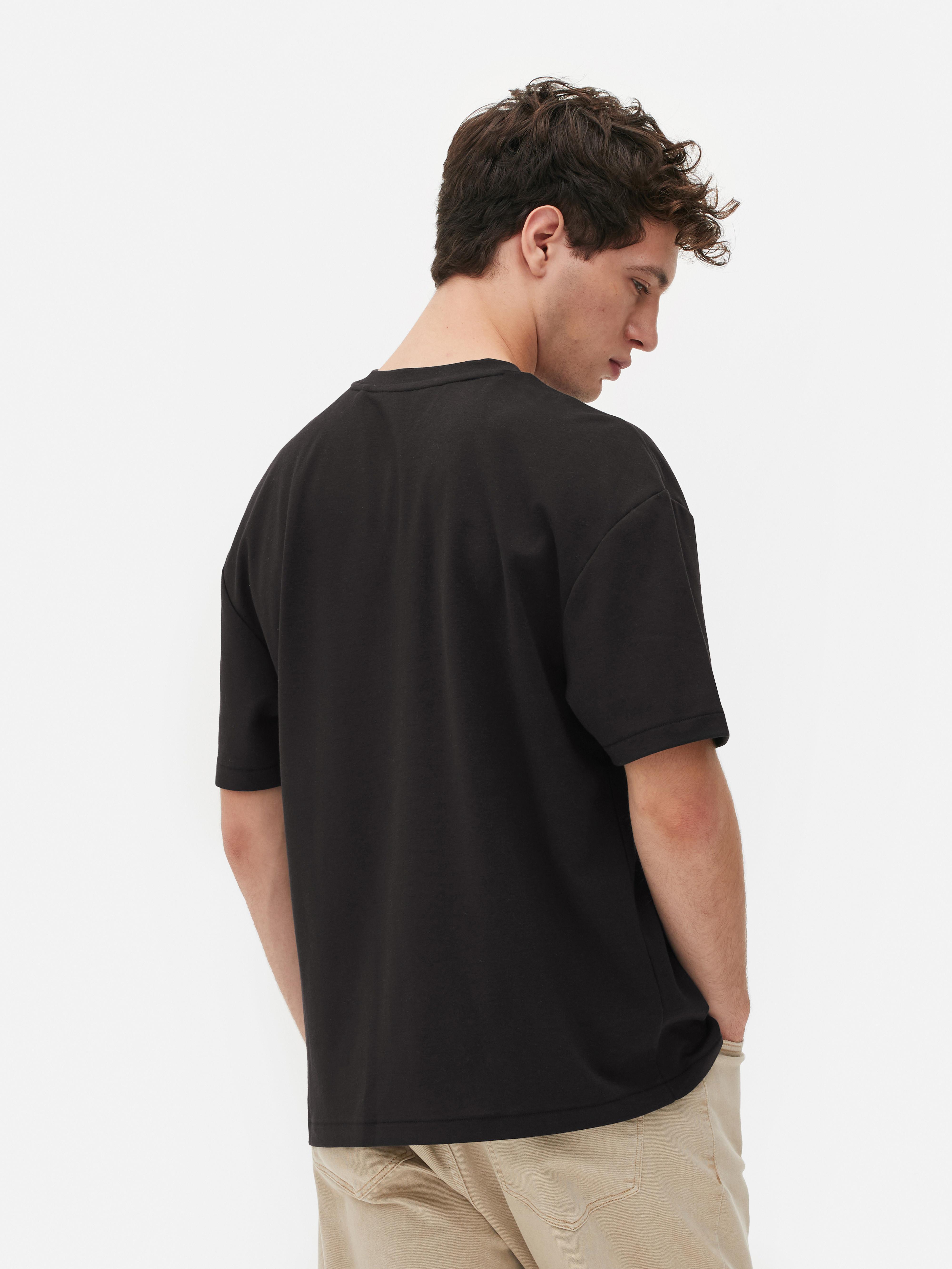 Men's Black Kem Relaxed T-Shirt | Primark