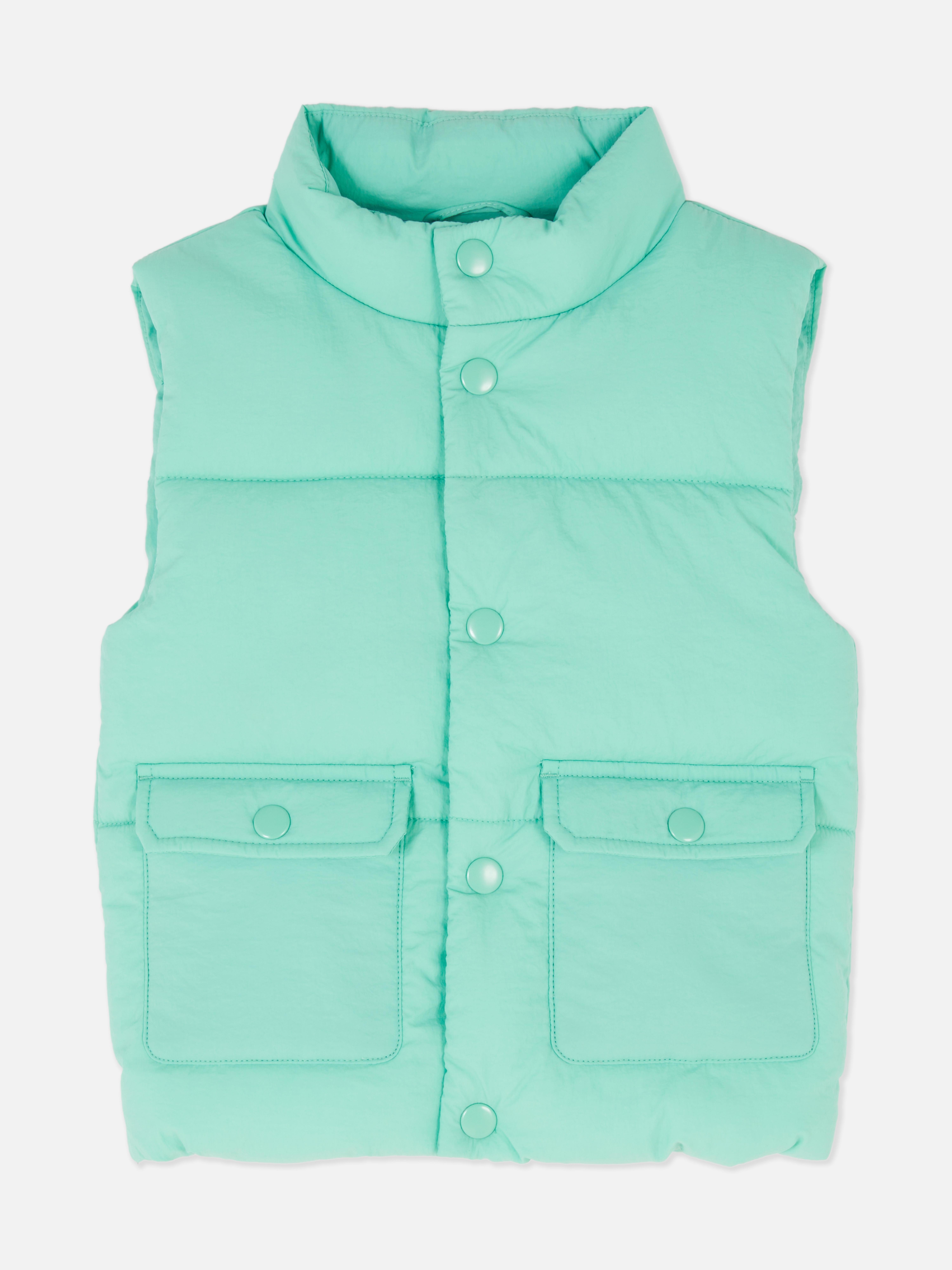 Quilted Popper Button Gilet