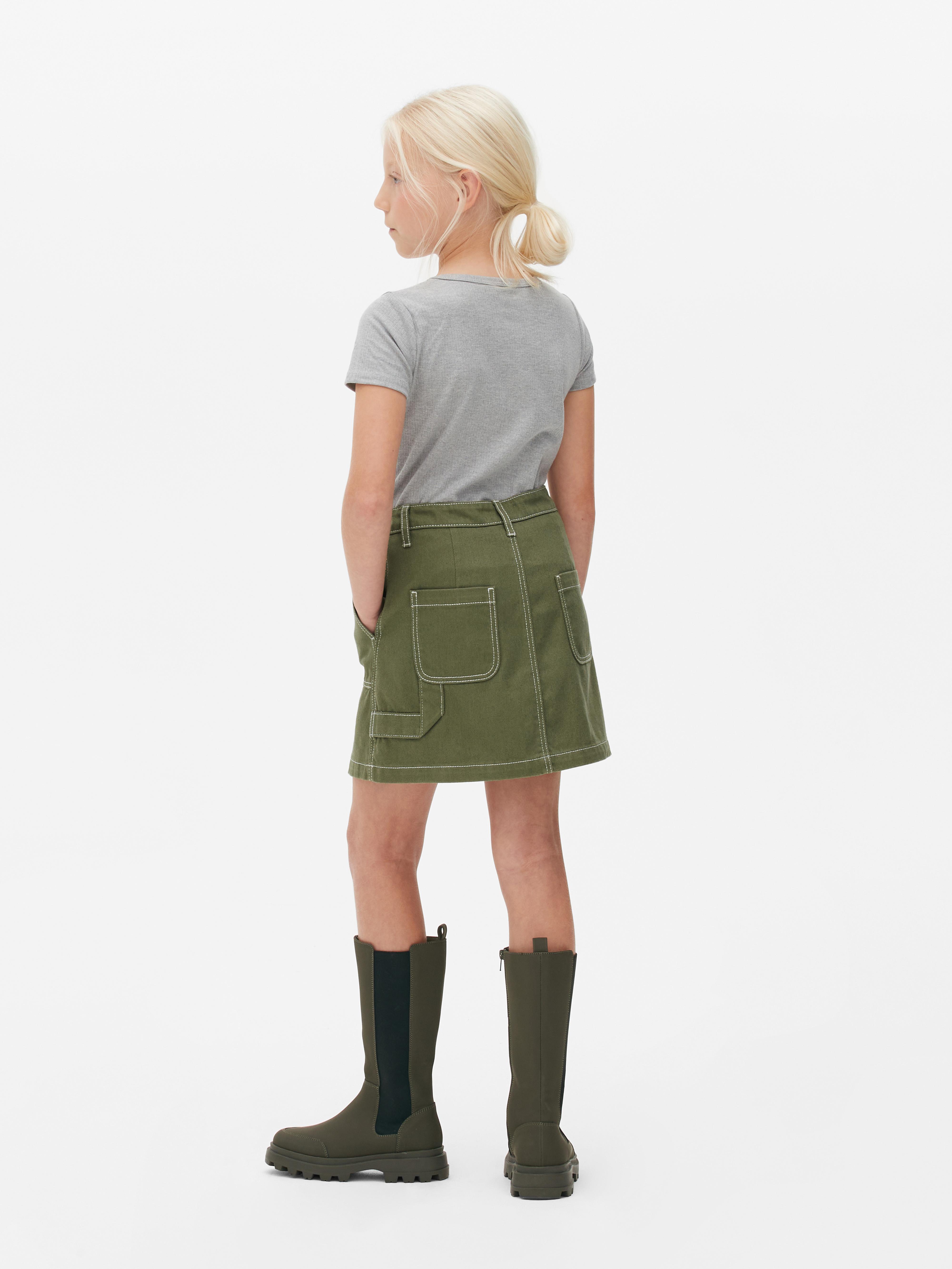 Khaki green 2024 skirt primark