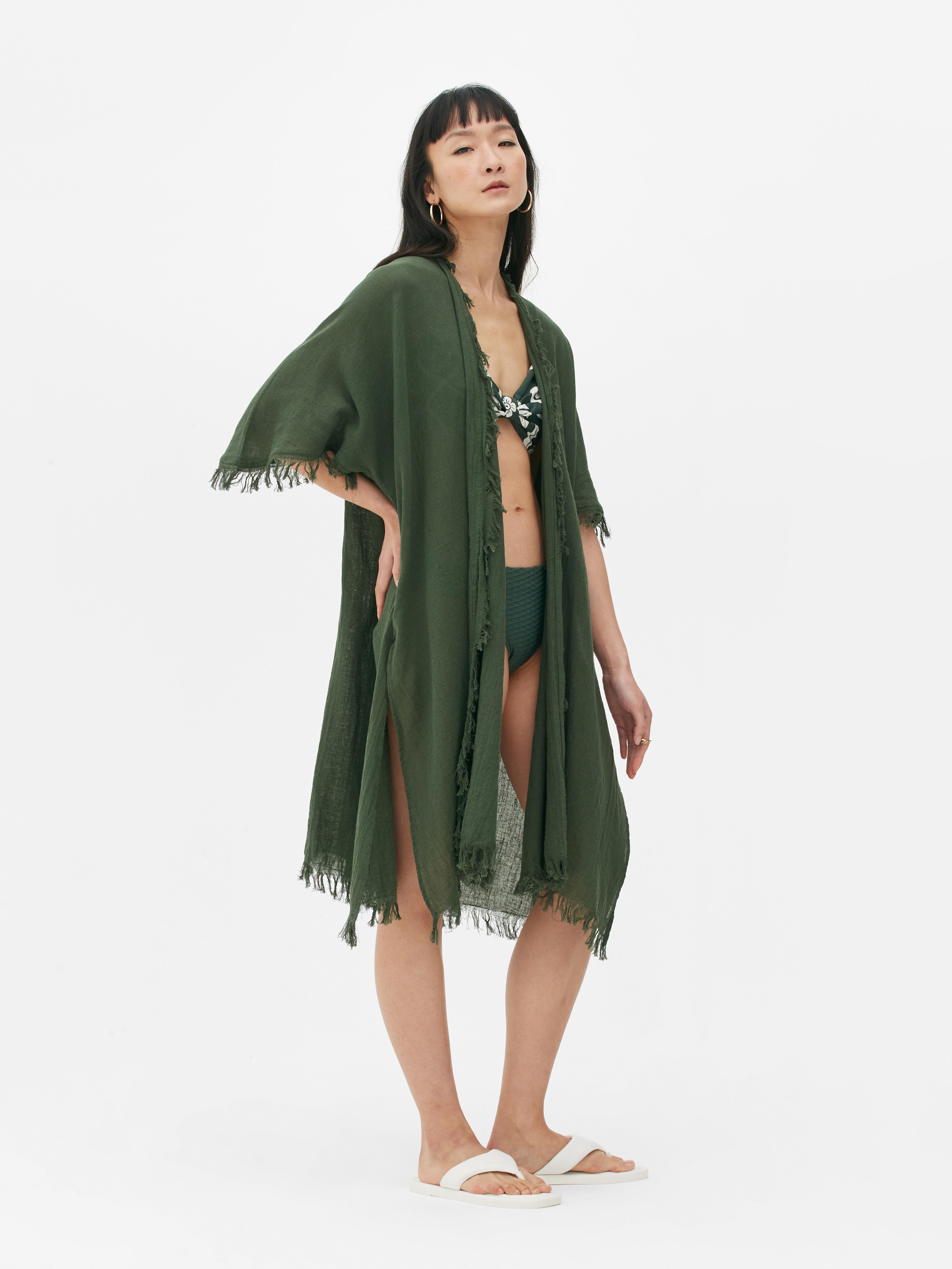 Raw Edge Beach Kimono