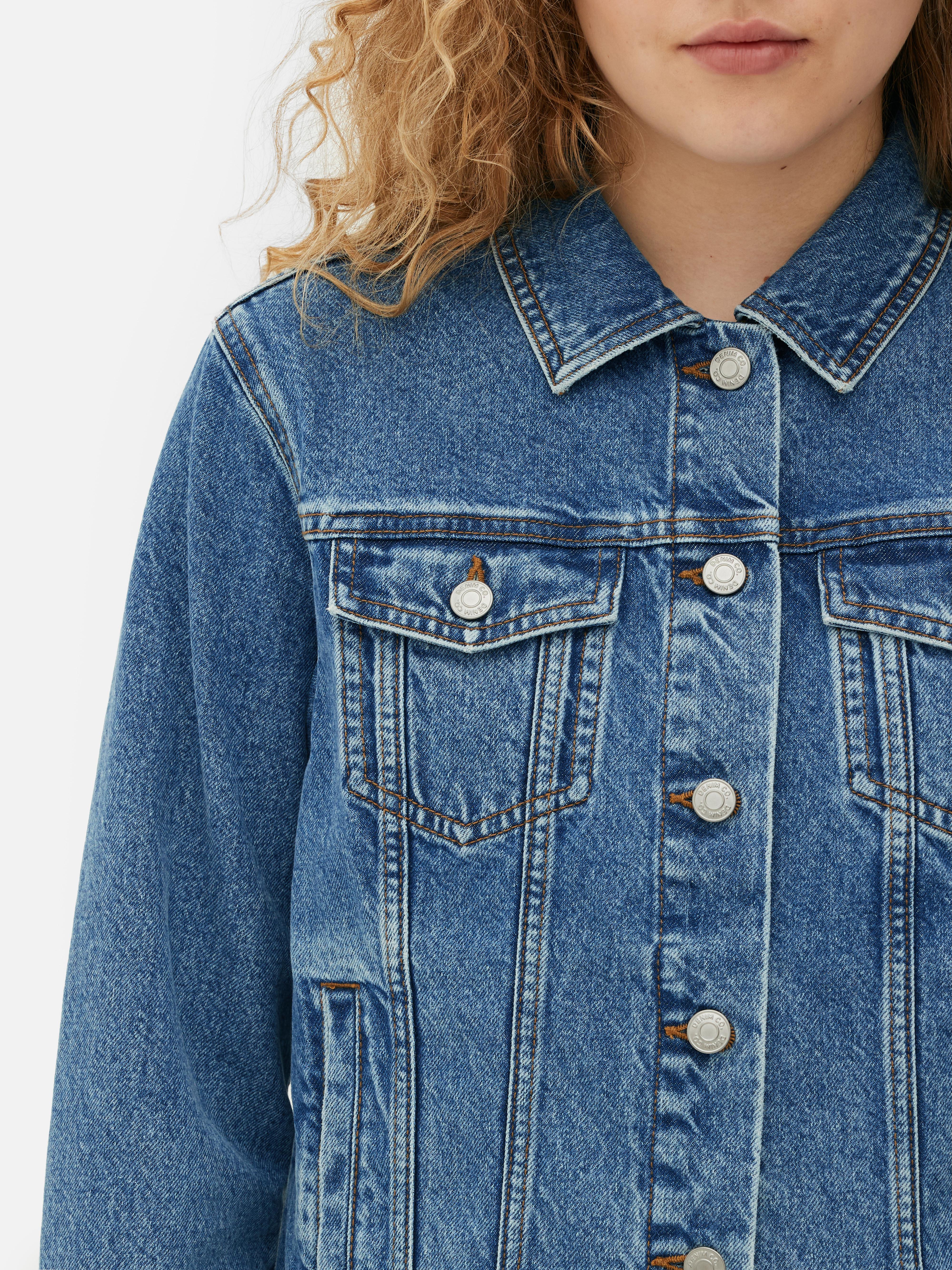 Primark oversized denim jacket hotsell