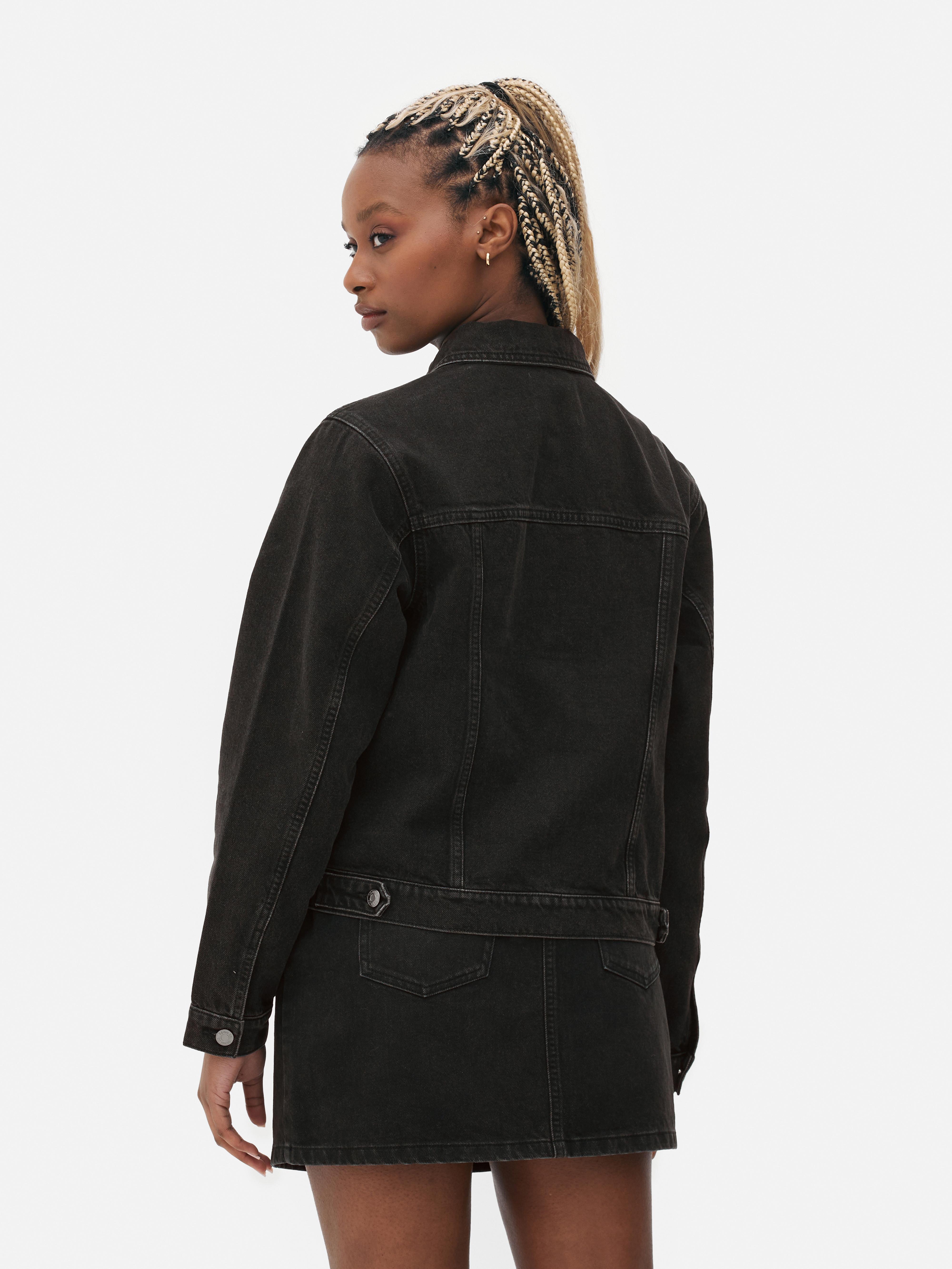 Primark denim jacket black best sale