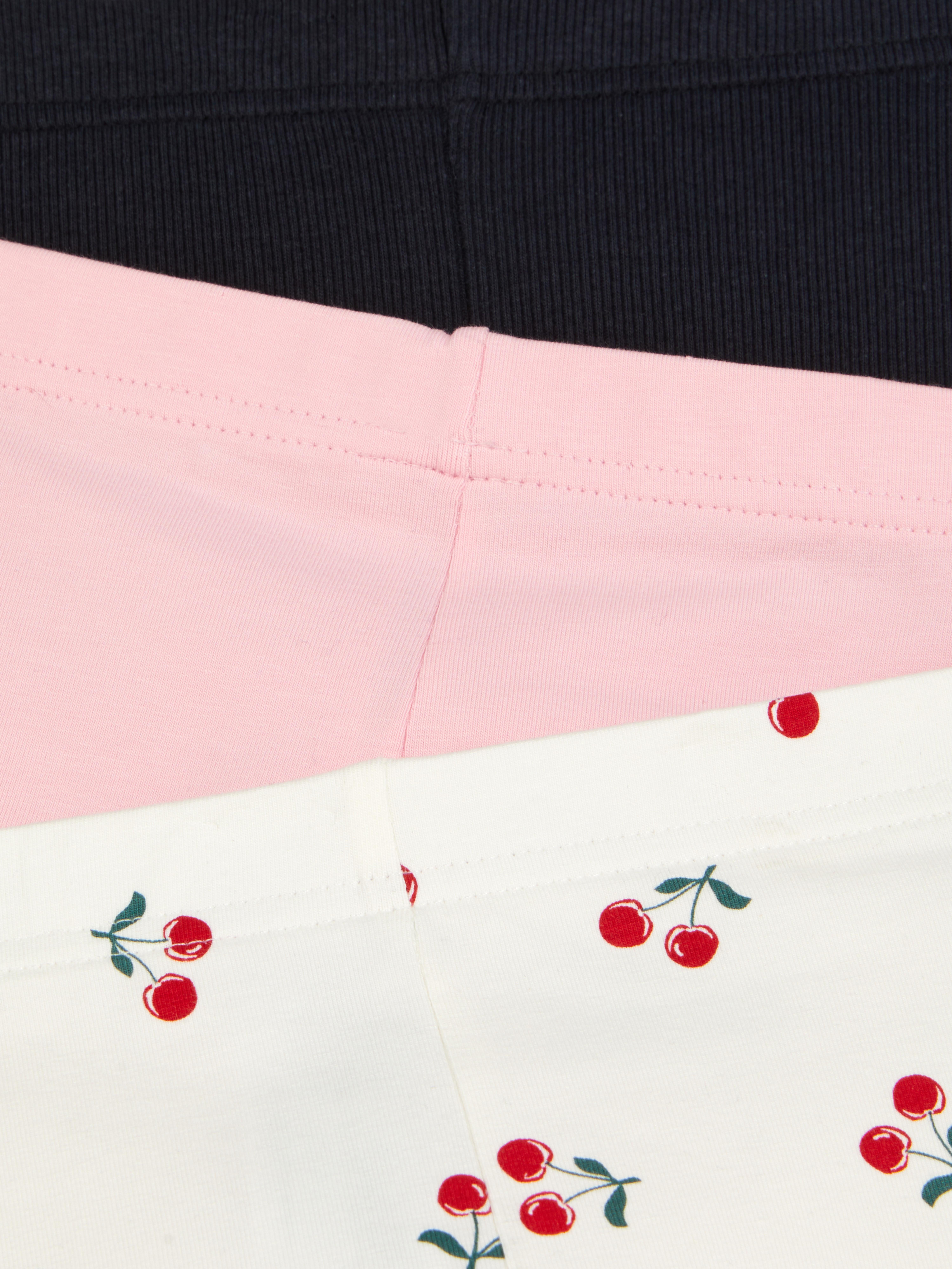 Legginsy w różnych wzorach, 3 pary