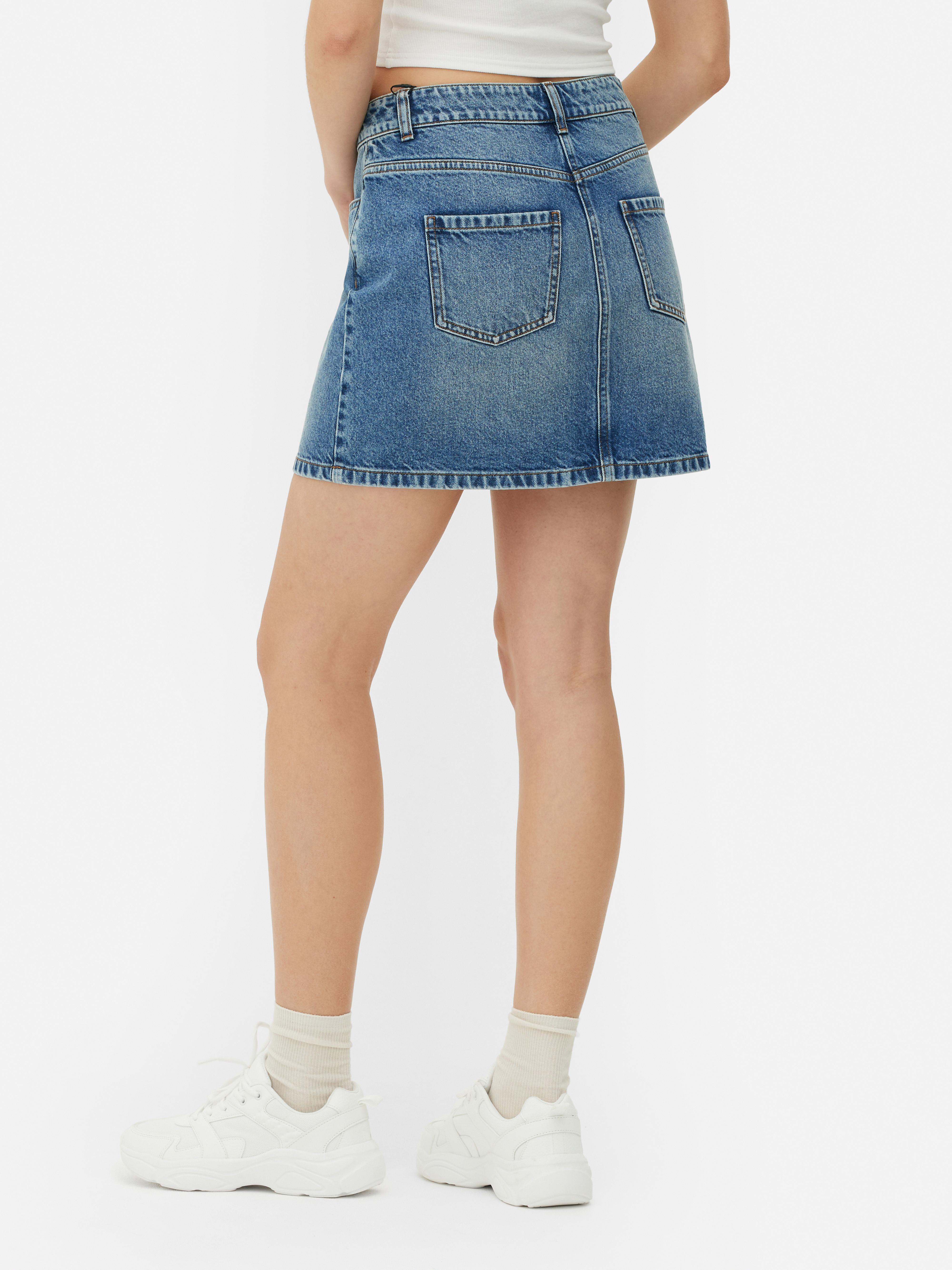 Women's Mid Blue Denim Mini Skirt | Primark