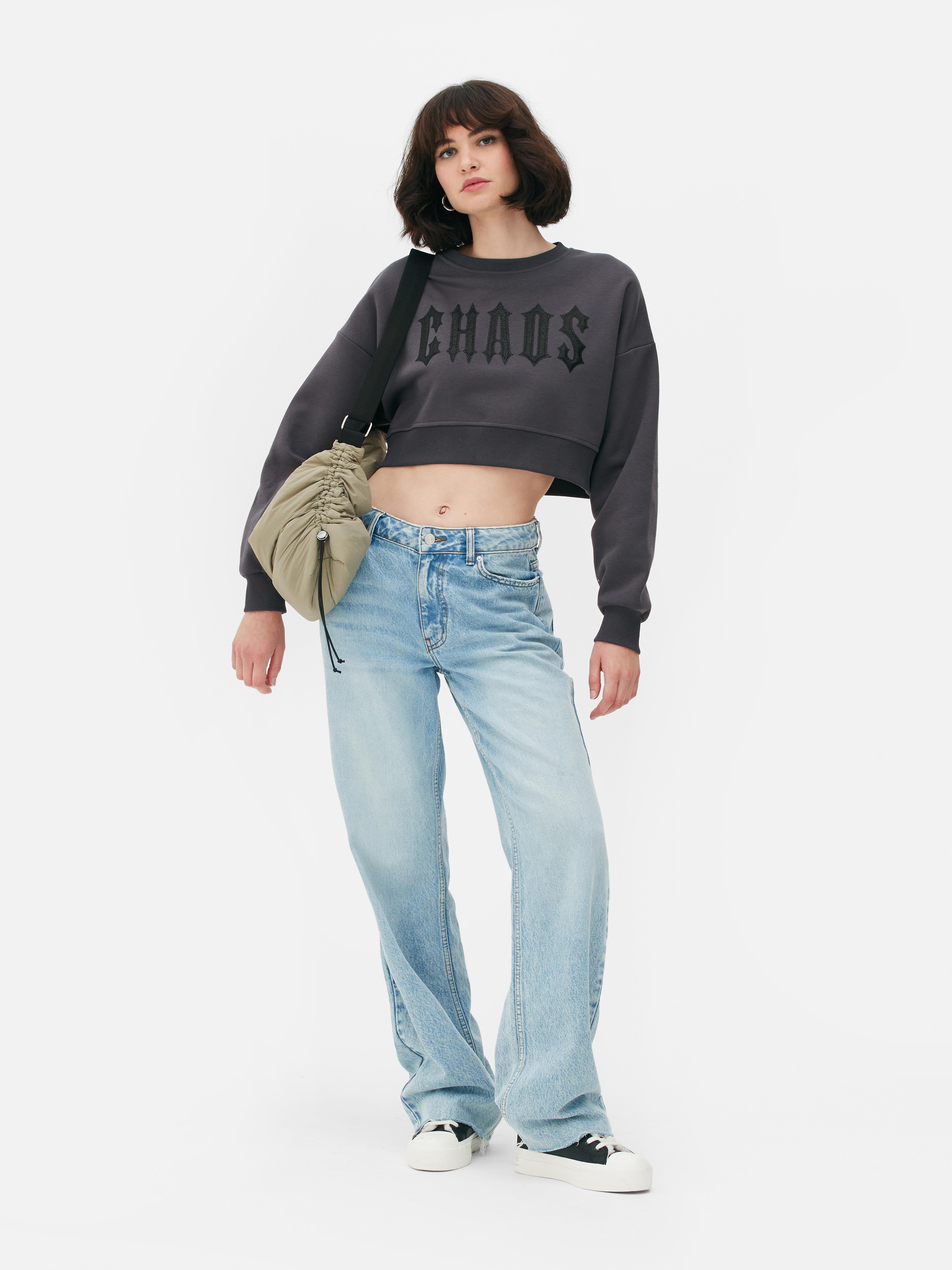 Baggy sale cropped jumper