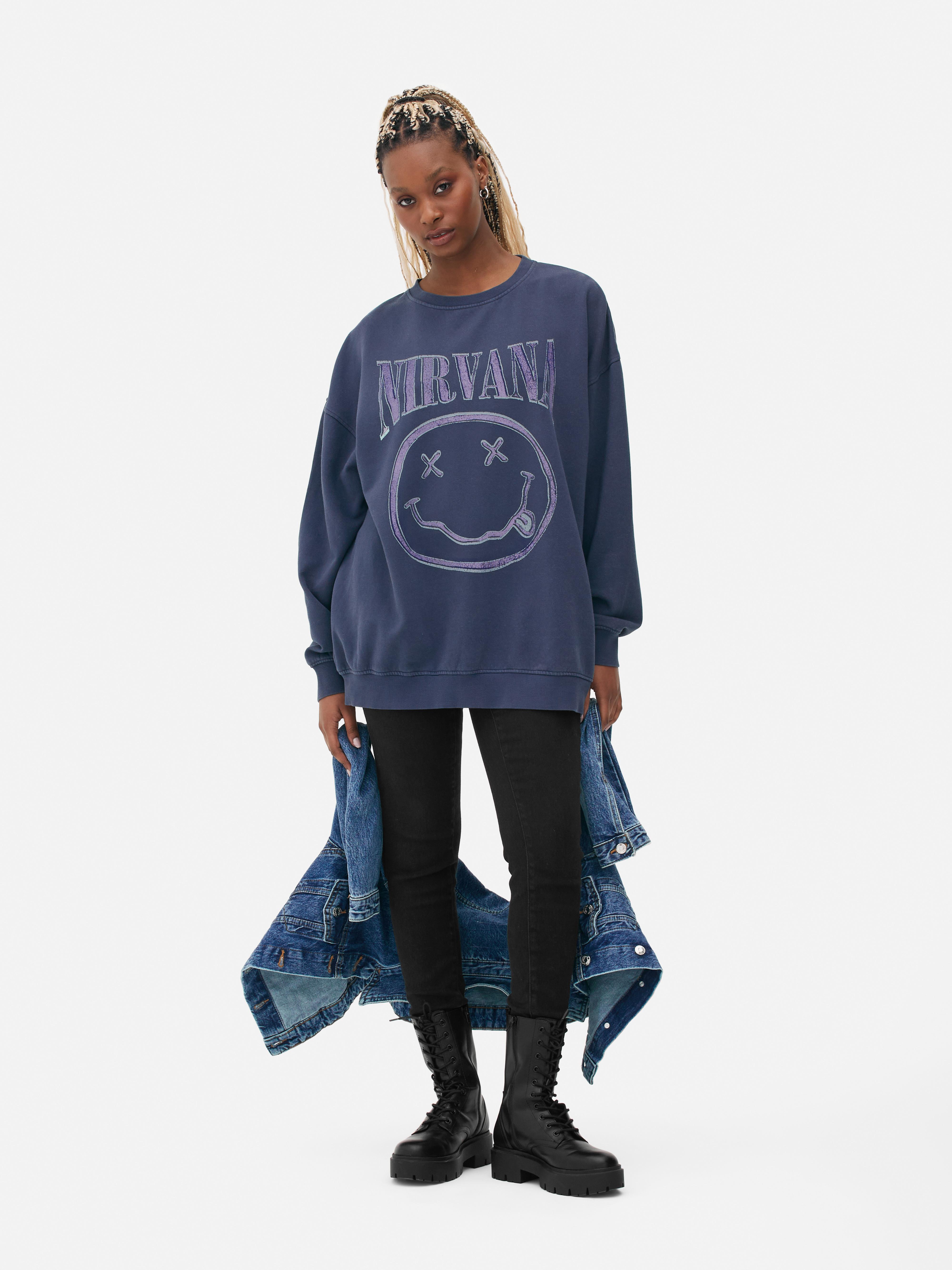 Sweat-shirt oversize Nirvana
